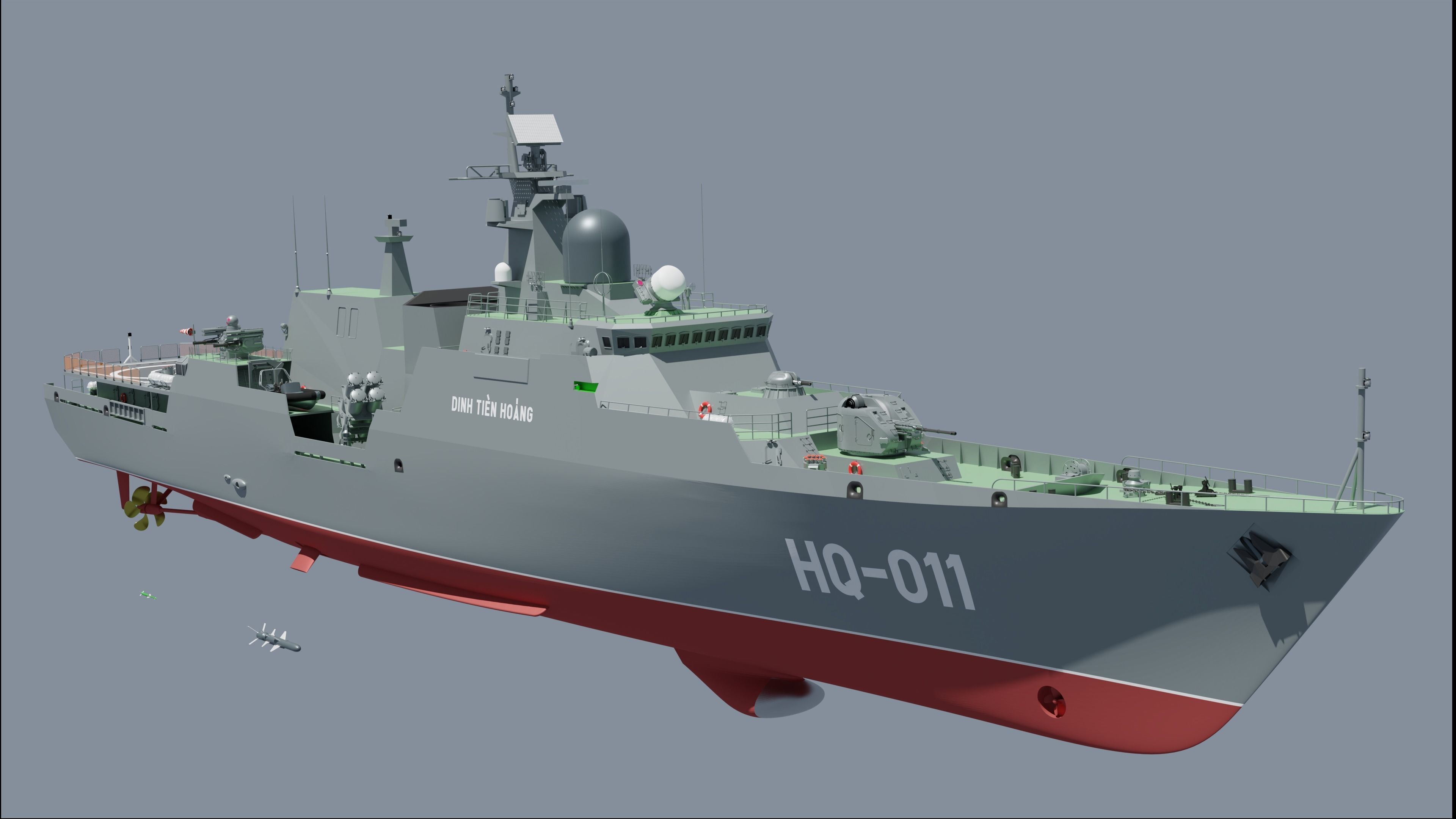 Frigate Project 1166-1 Export Gepard Batch I-III 3D model_9