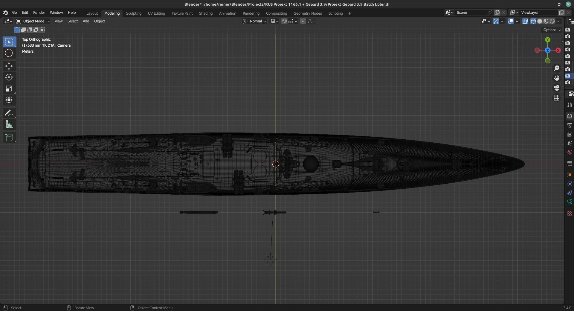 Frigate Project 1166-1 Export Gepard Batch I-III 3D model_4