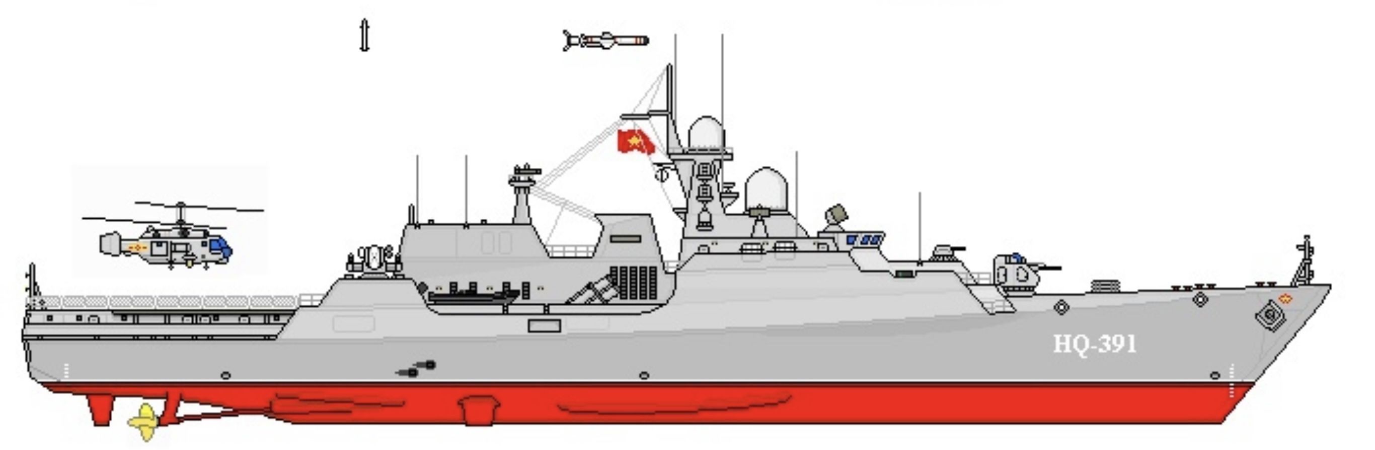 Frigate Project 1166-1 Export Gepard Batch I-III 3D model_10