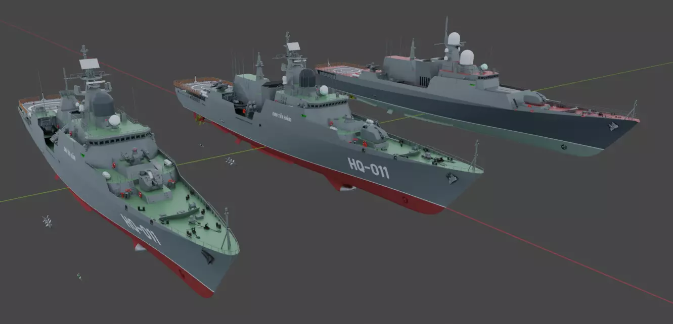 Frigate Project 1166-1 Export Gepard Batch I-III 3D model_0