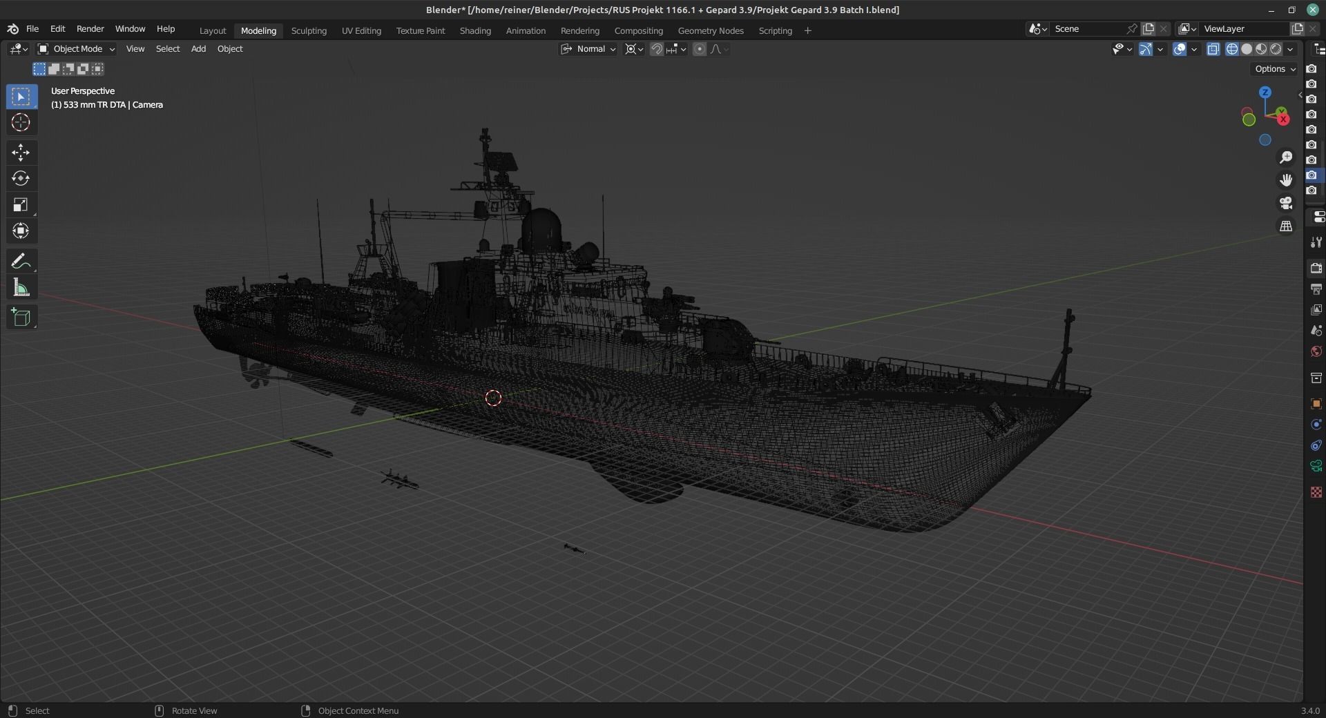 Frigate Project 1166-1 Export Gepard Batch I-III 3D model_5