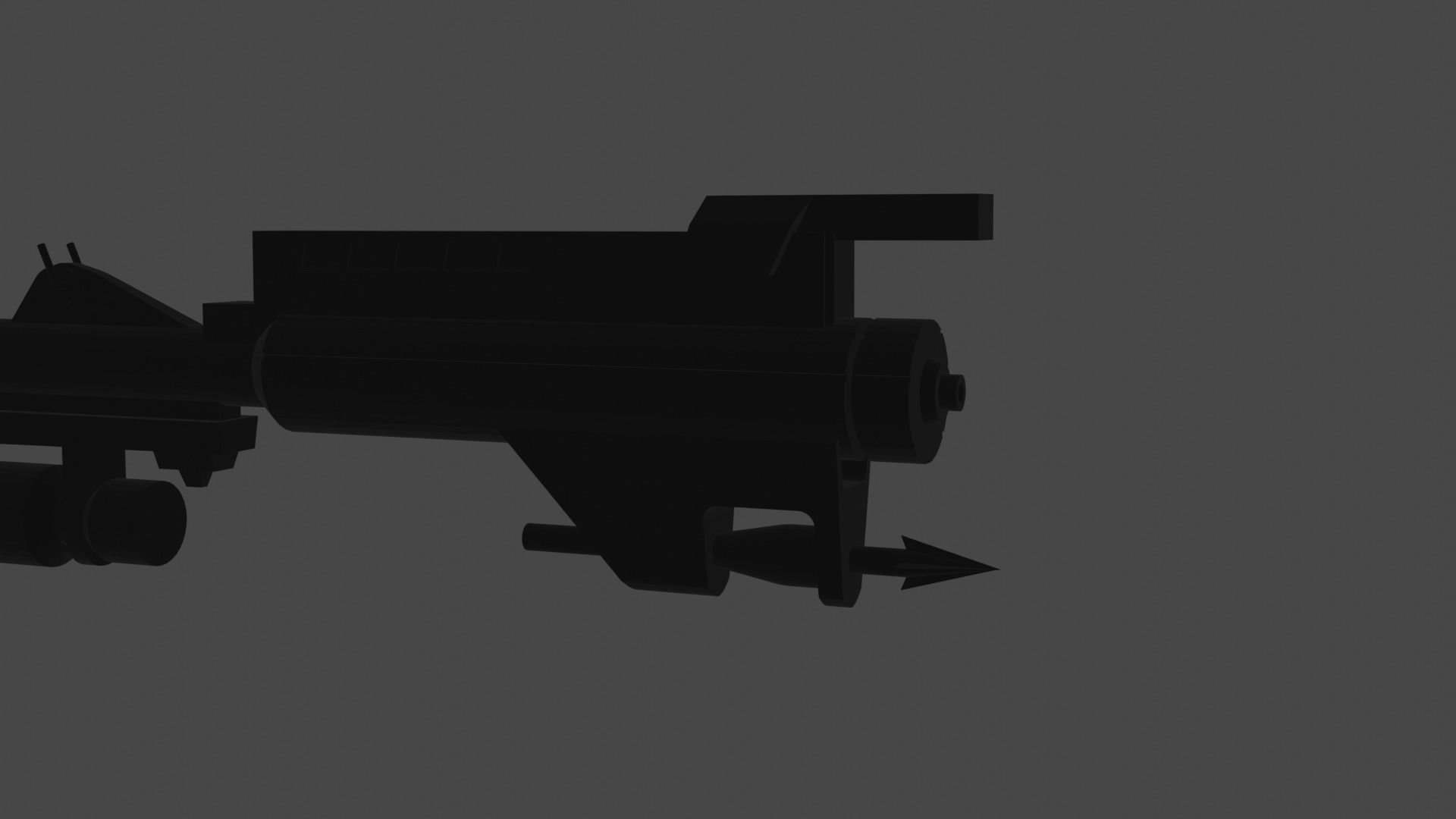 Animated DC-15A Blaster Rifle With Grapple Cable 3D model_1