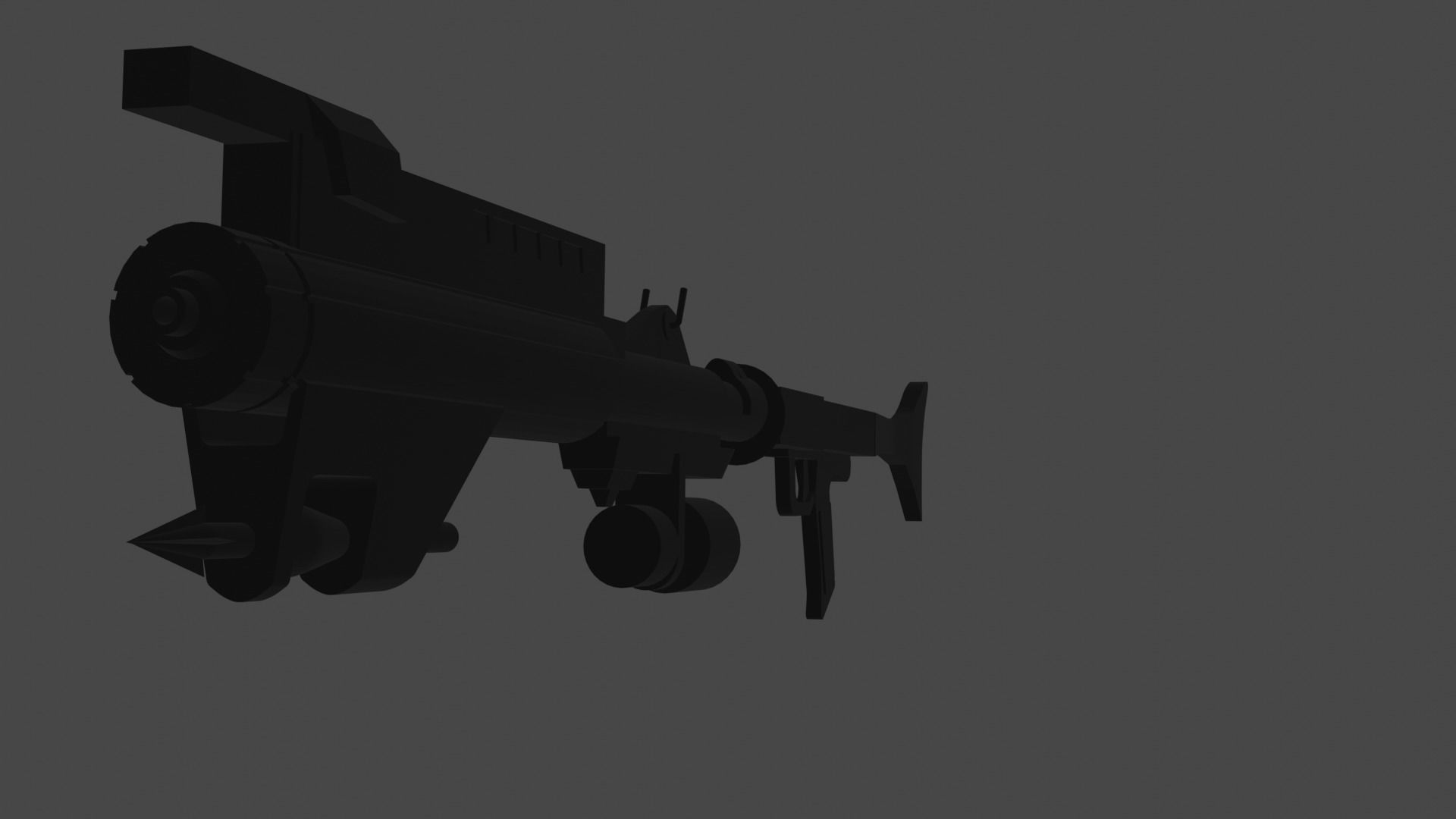 Animated DC-15A Blaster Rifle With Grapple Cable 3D model_3