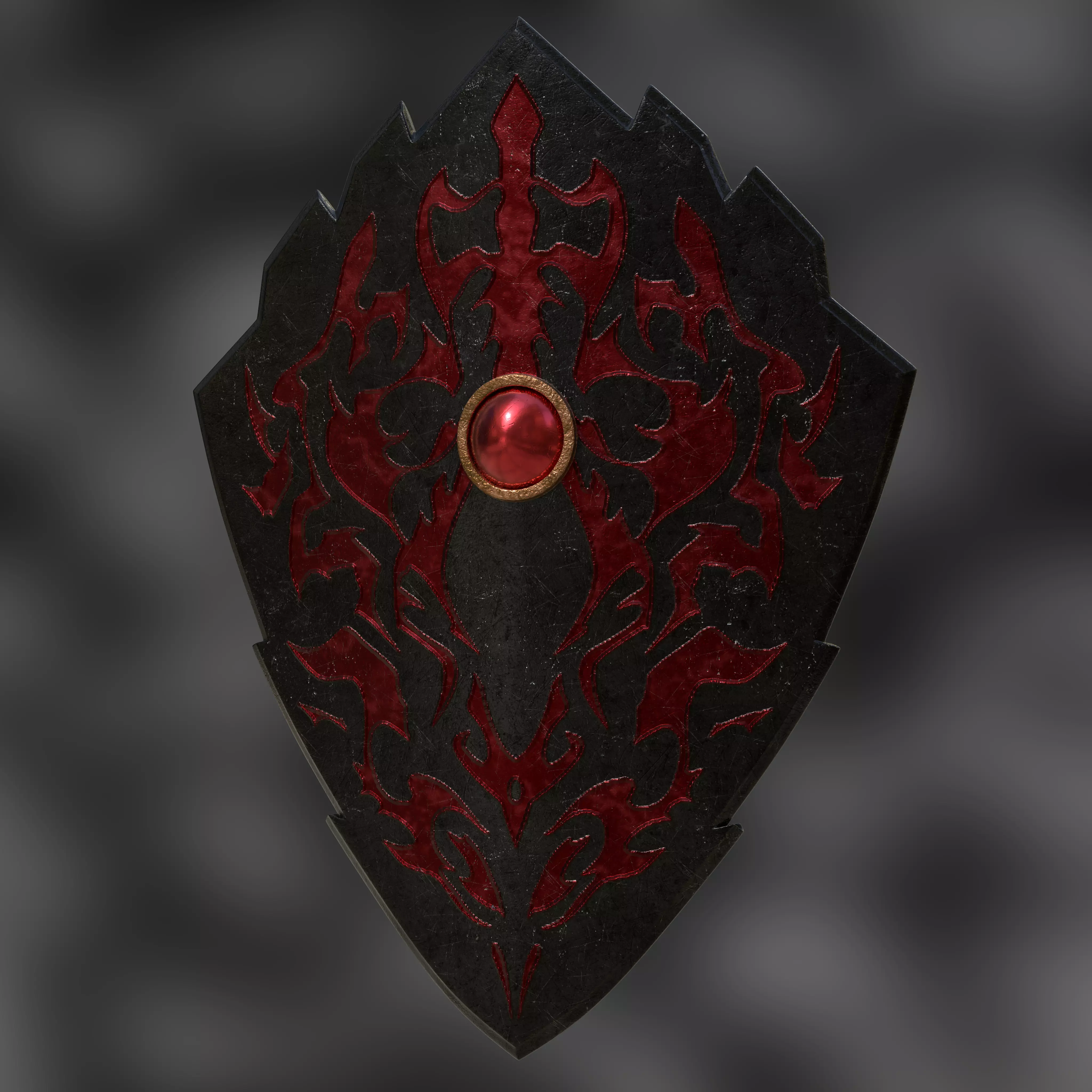 Cursed shield  3D model_0