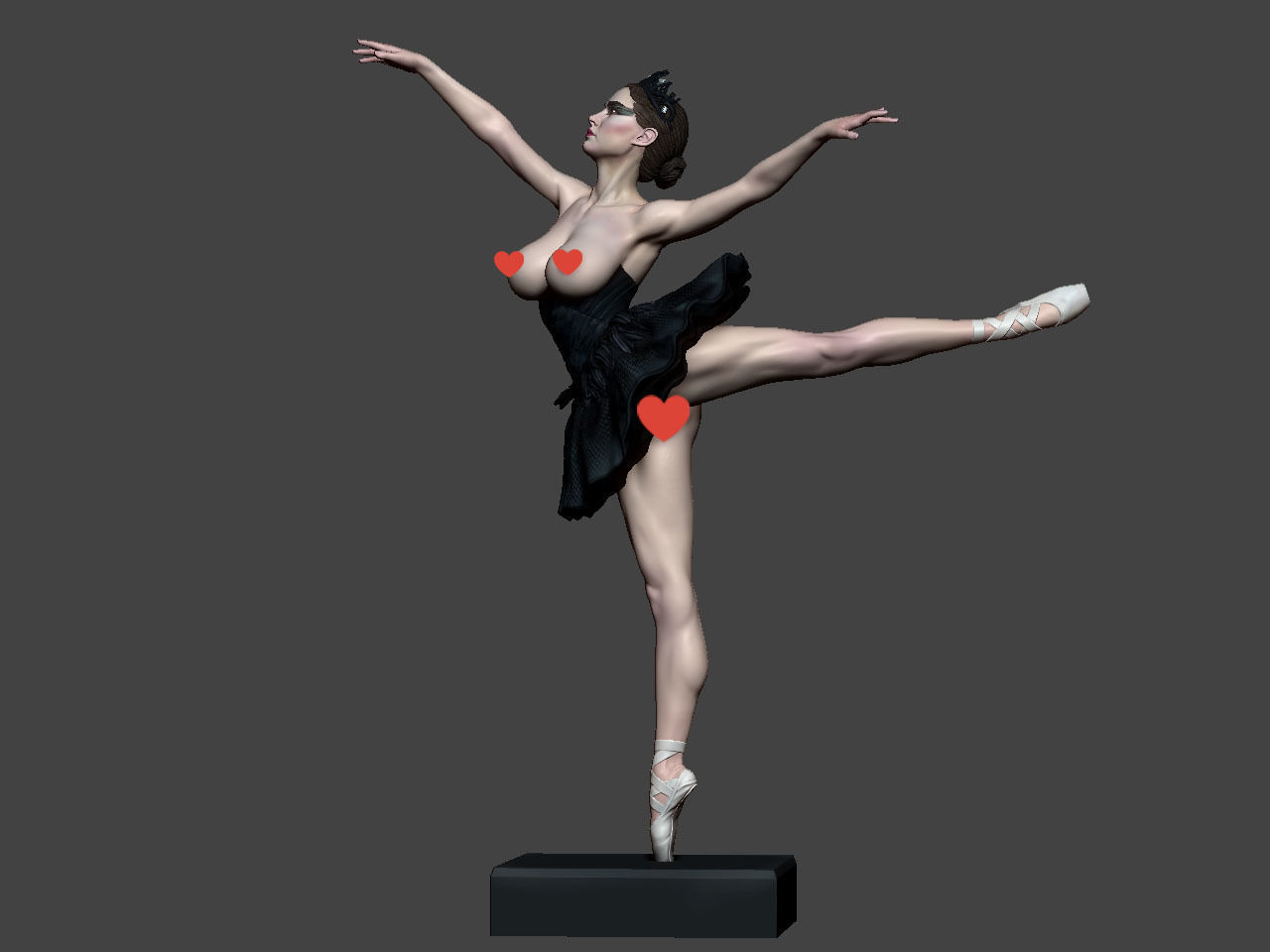Black Swan NSFW 3D print model_3