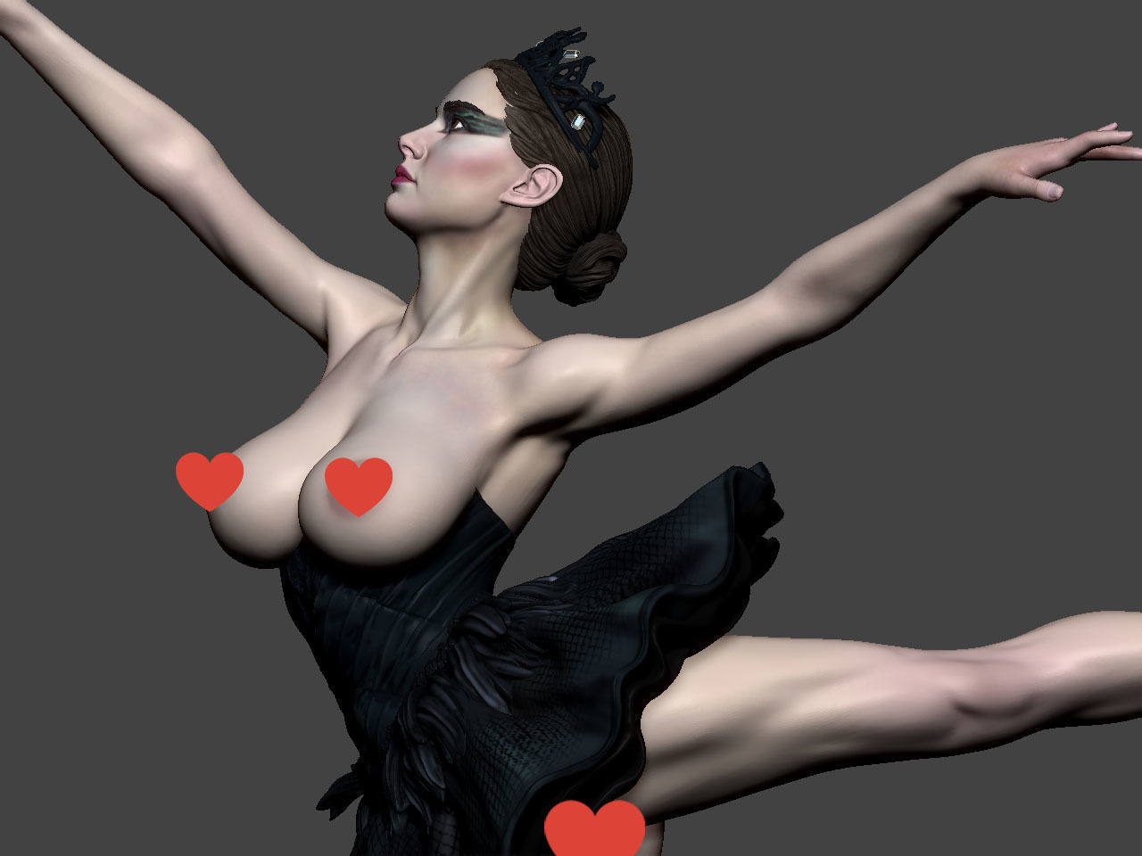 Black Swan NSFW 3D print model_21