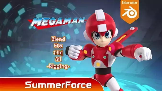  Super Mega Man - Megaman 7 3D model