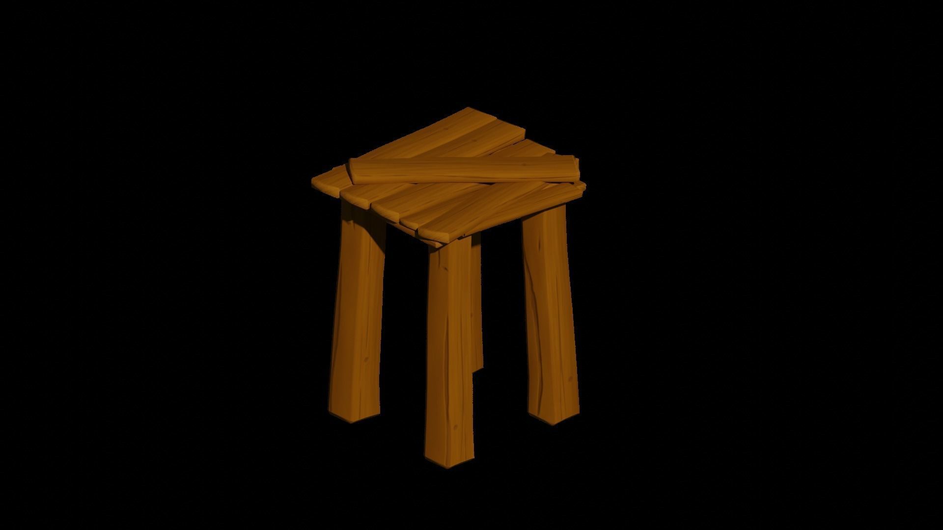 Stylized Archer Tower  Low-poly 3D model_6