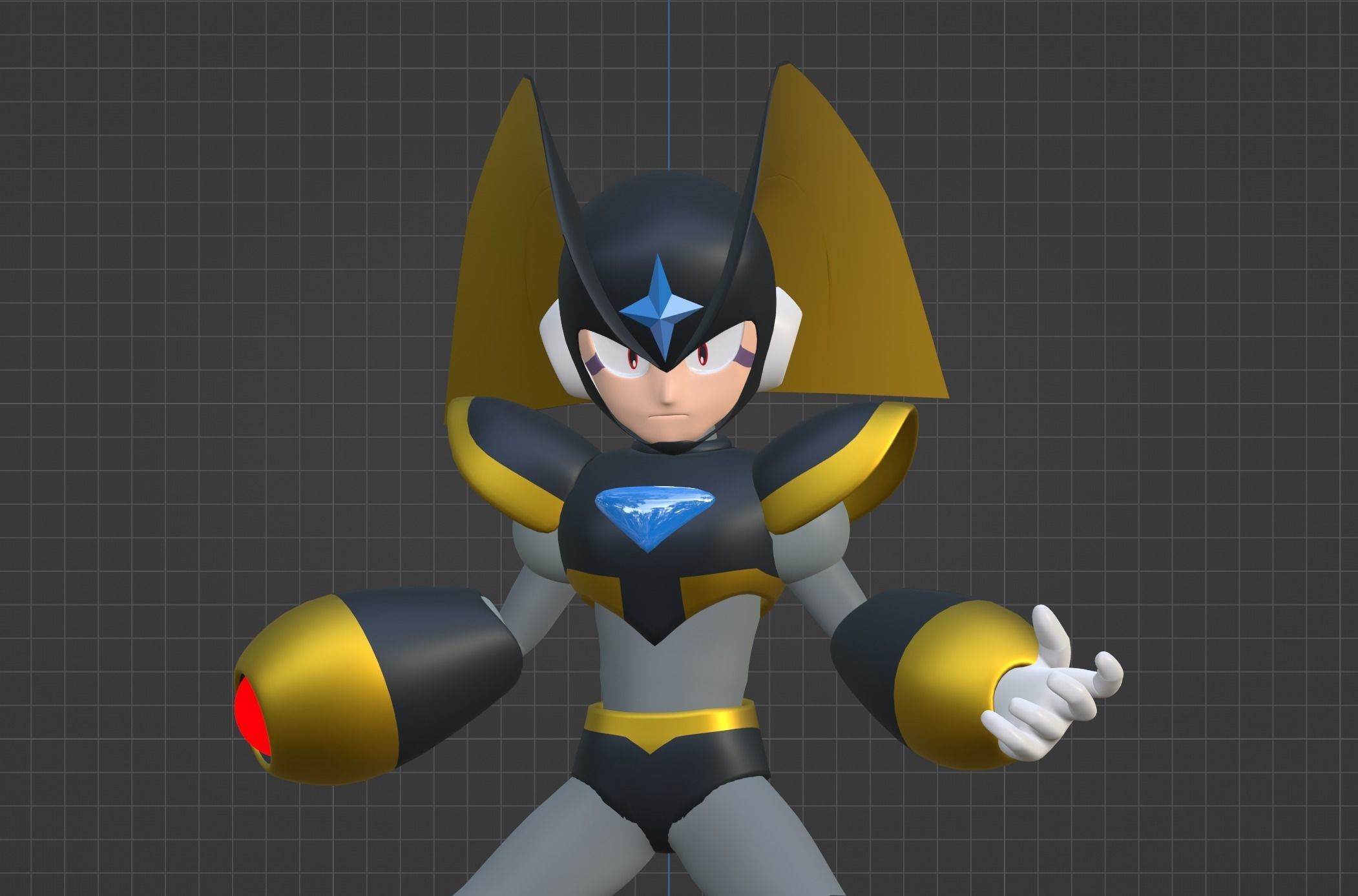 Bass - Megaman 3D model_8