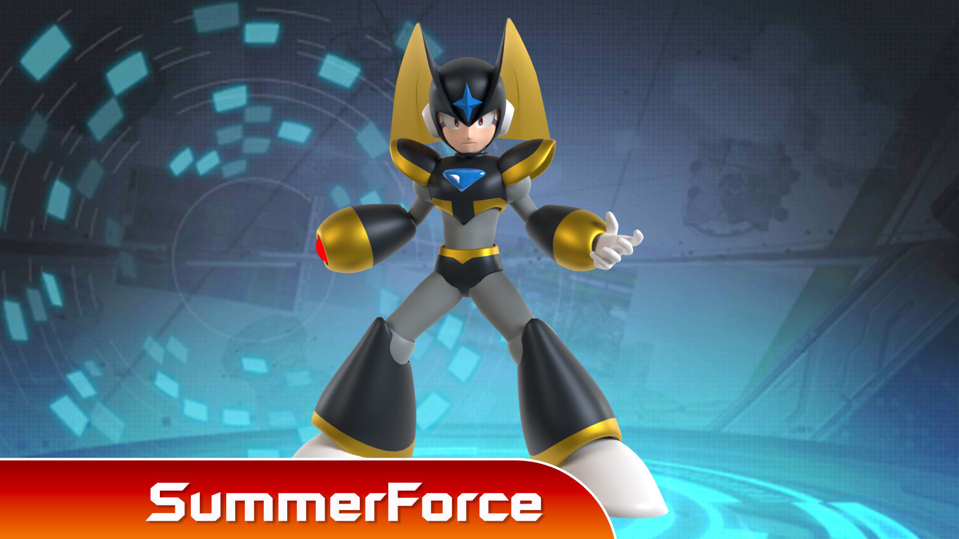 Bass - Megaman 3D model_2