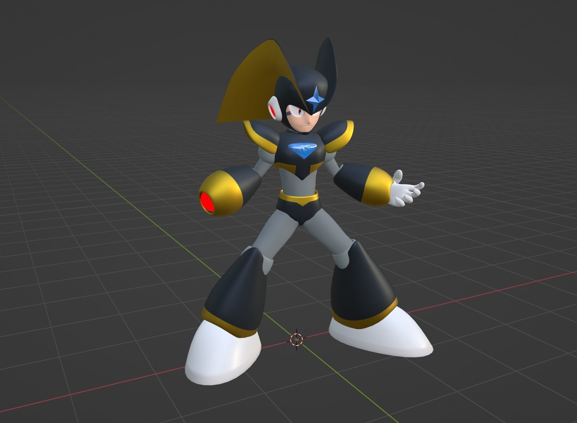 Bass - Megaman 3D model_5