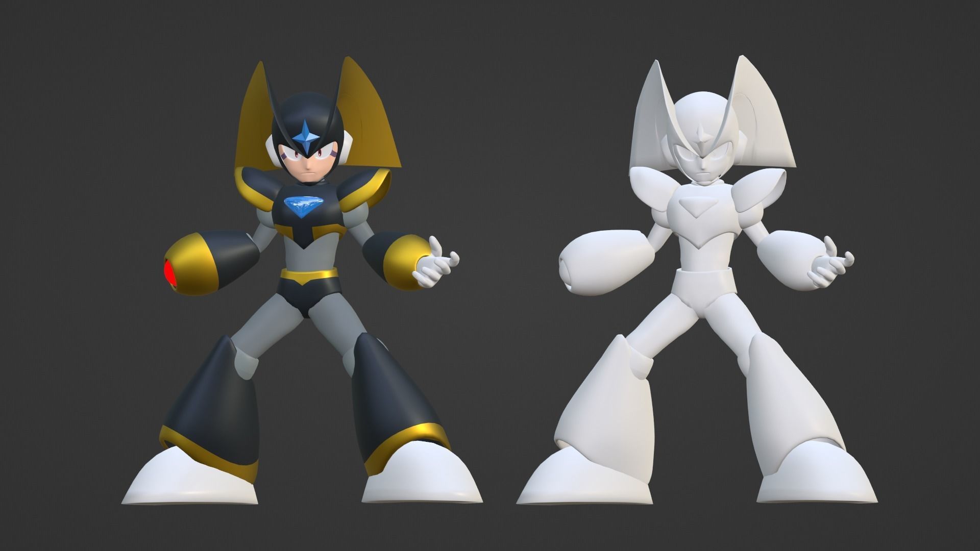 Bass - Megaman 3D model_15