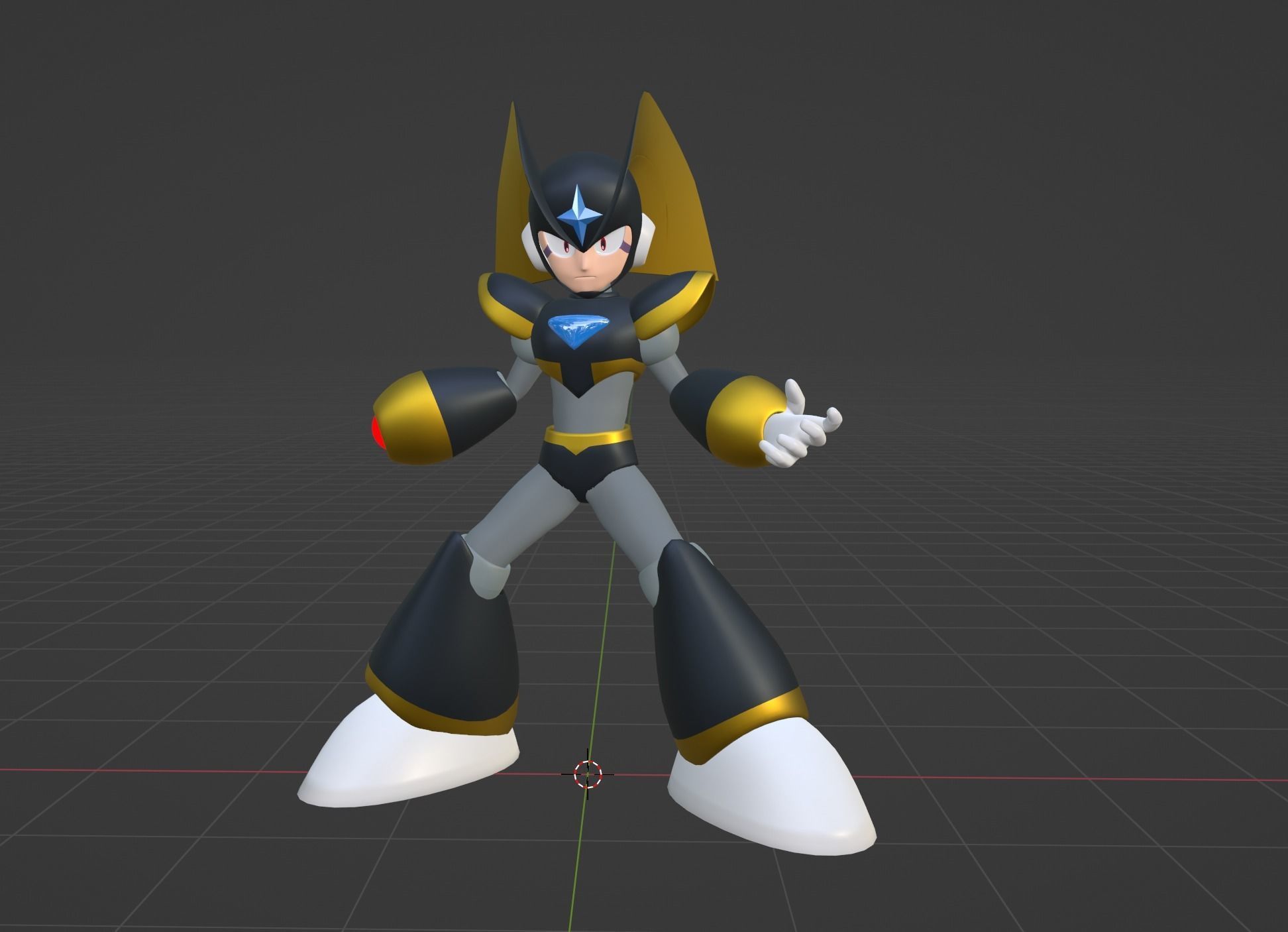 Bass - Megaman 3D model_4