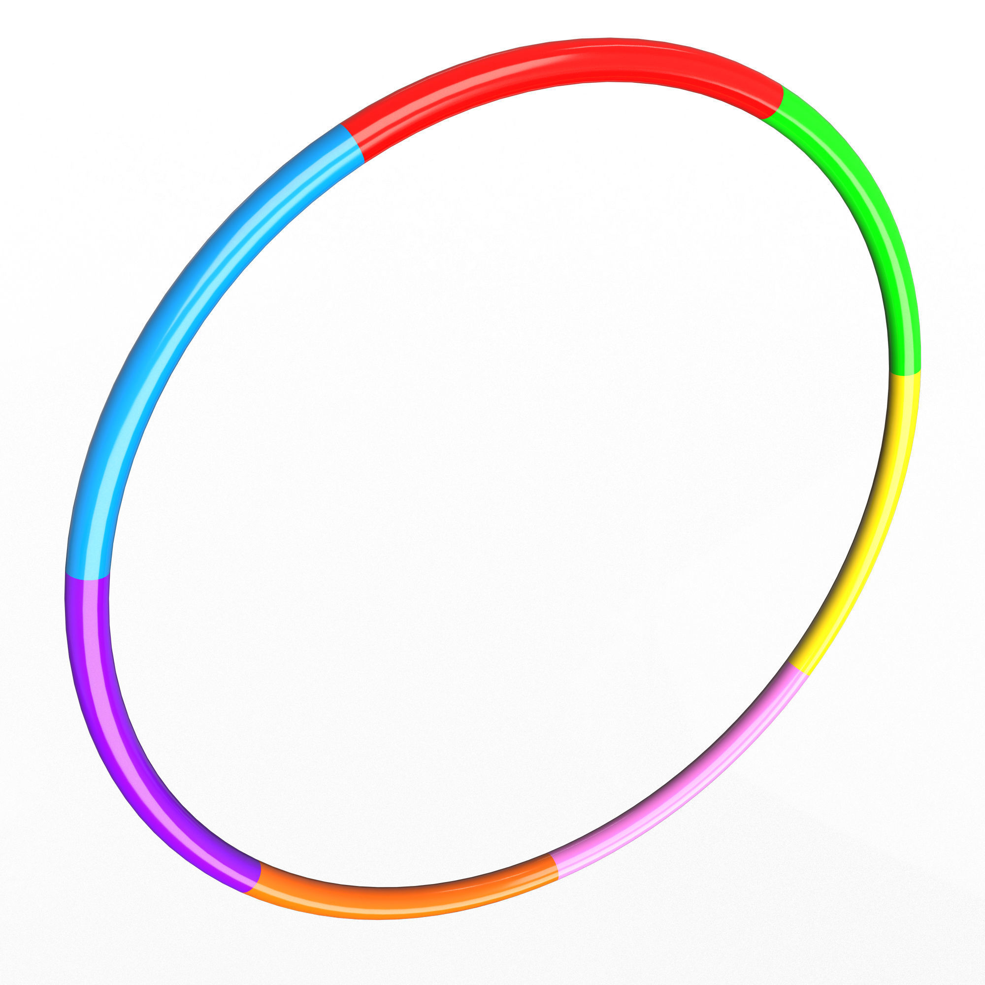 Body Hoops Low-poly 3D model_1