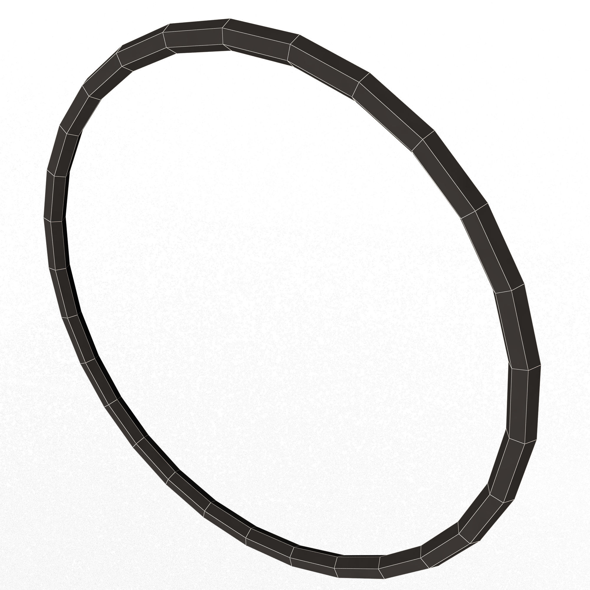 Body Hoops Low-poly 3D model_14