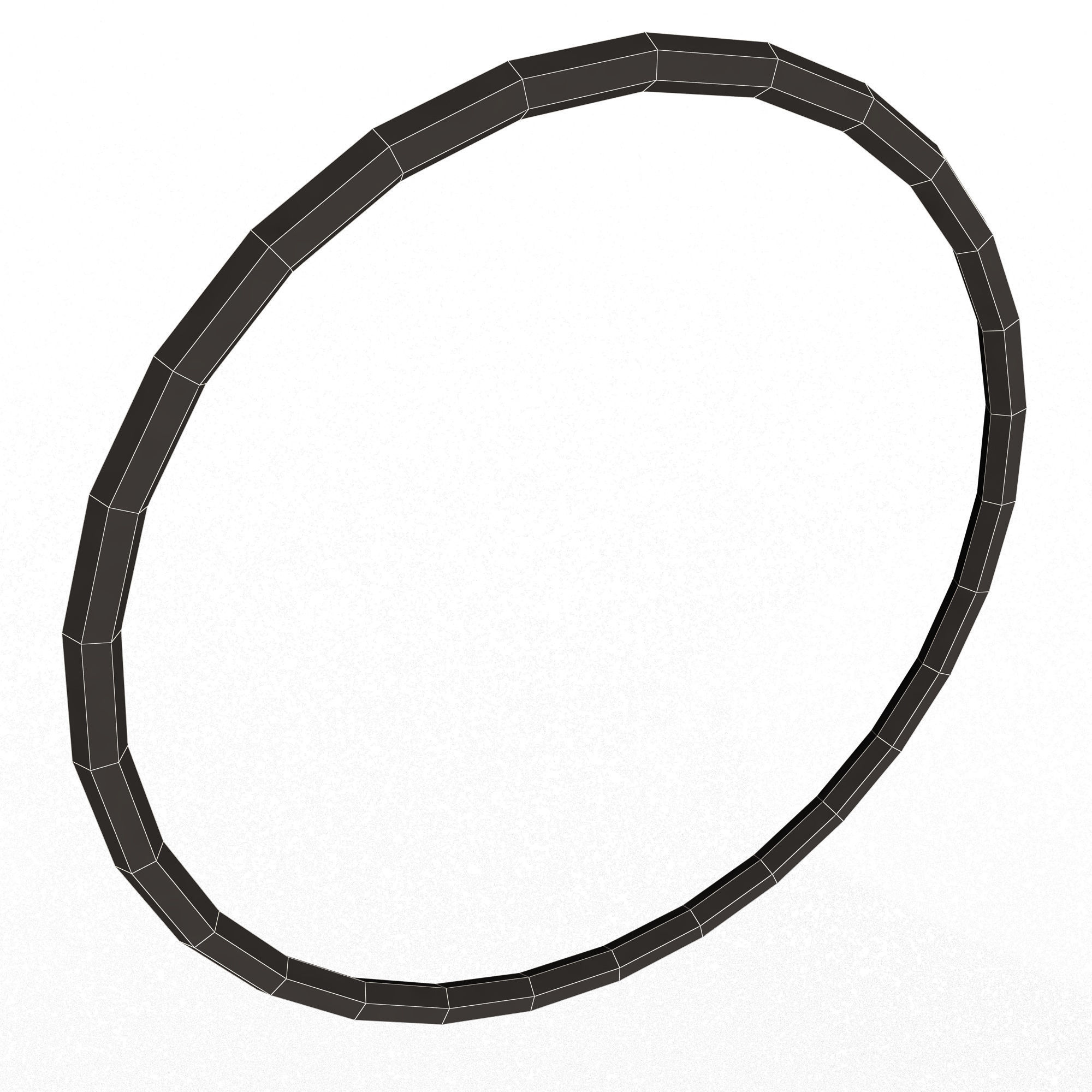 Body Hoops Low-poly 3D model_13