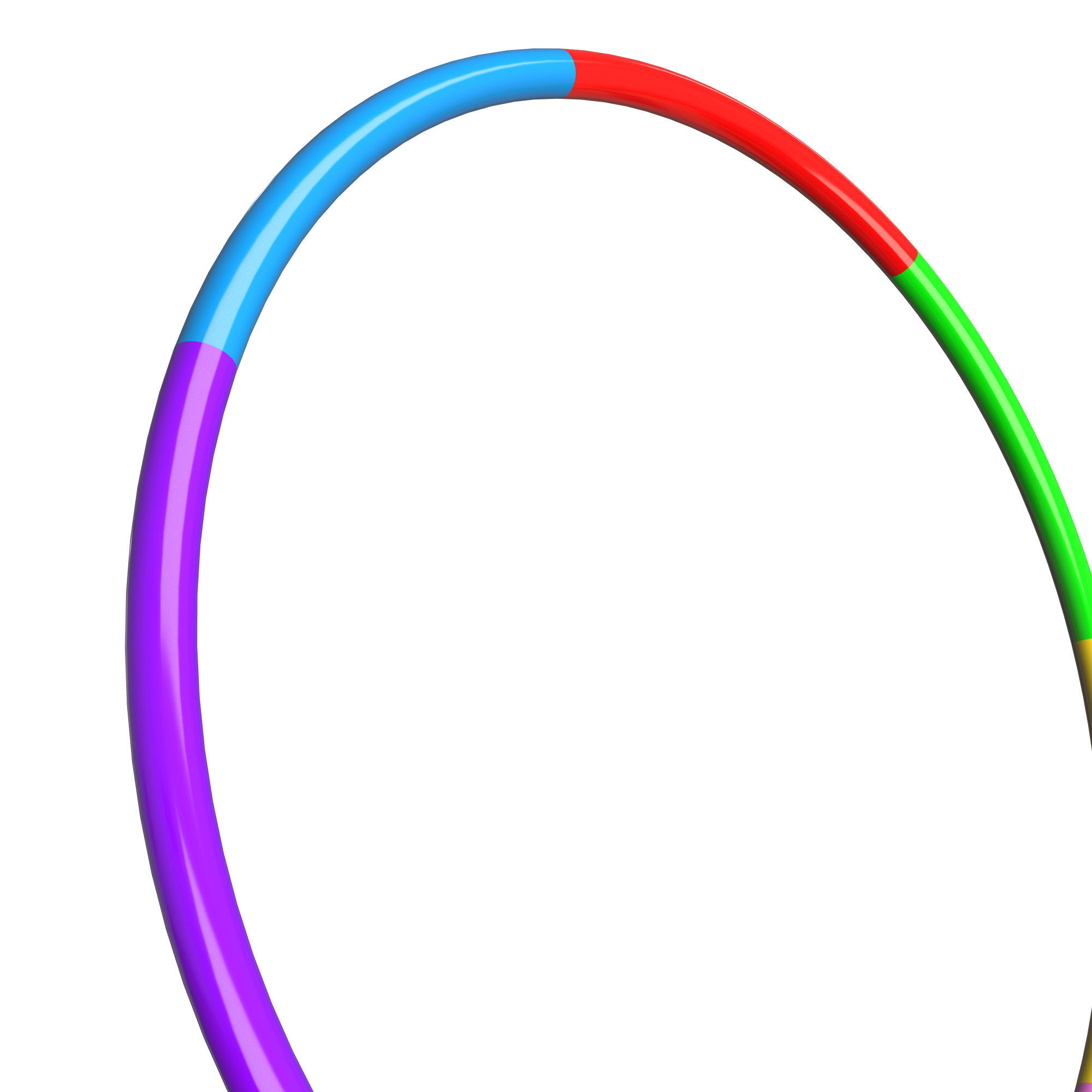 Body Hoops Low-poly 3D model_3
