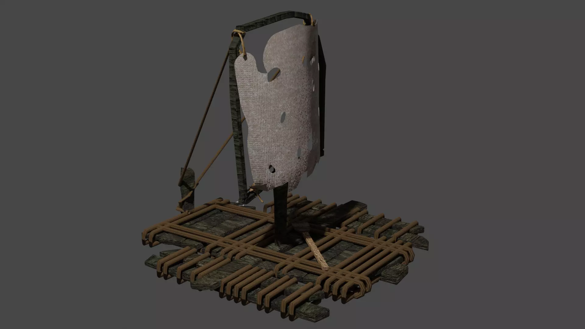 Medieval Ship V1 3D model_0