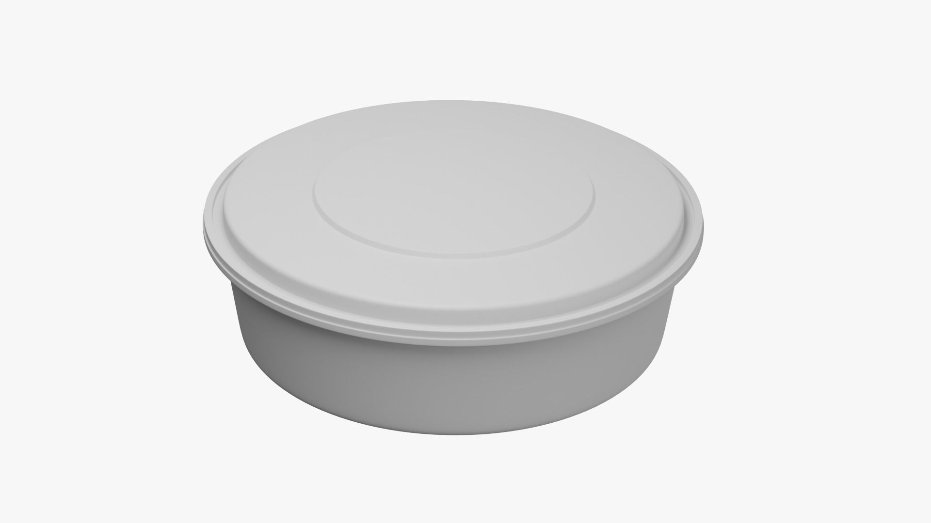 Round Meal prep Container 3 Low-poly 3D model_8