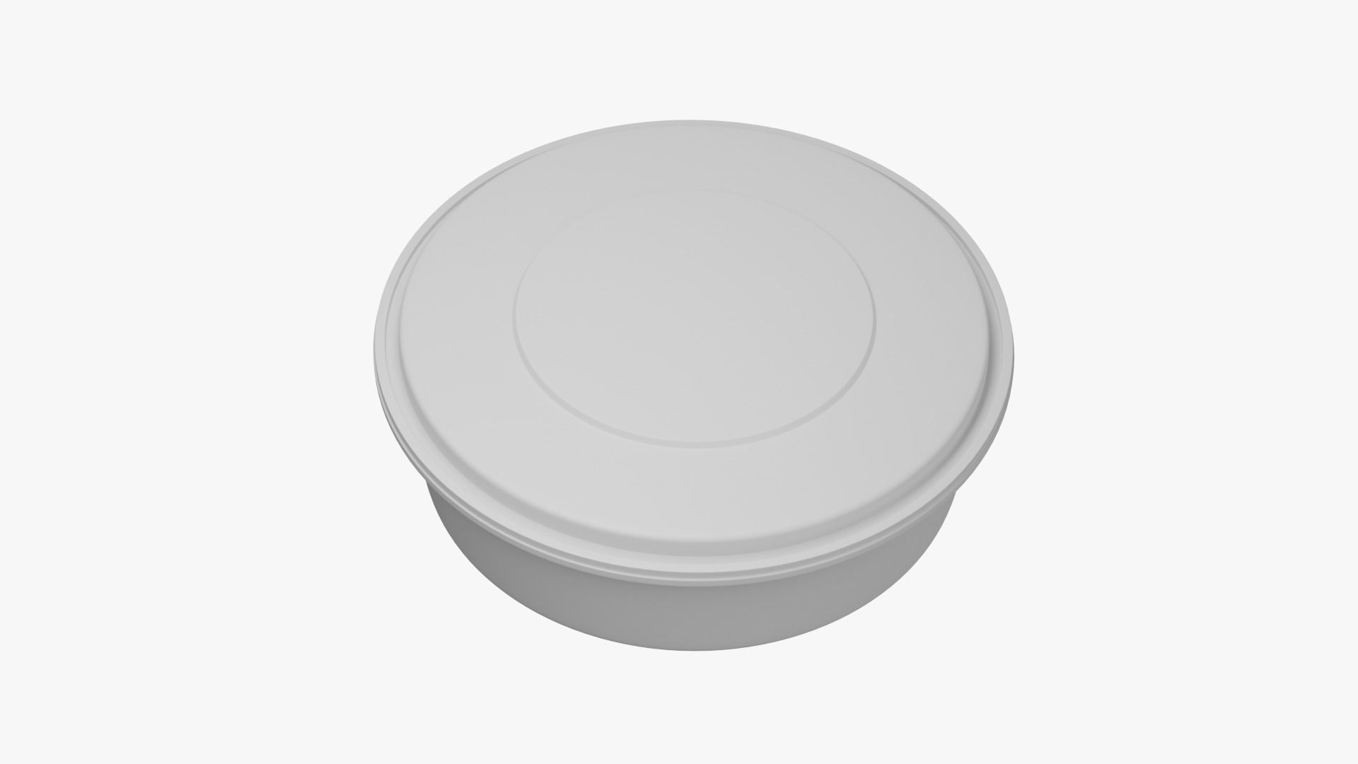 Round Meal prep Container 3 Low-poly 3D model_9