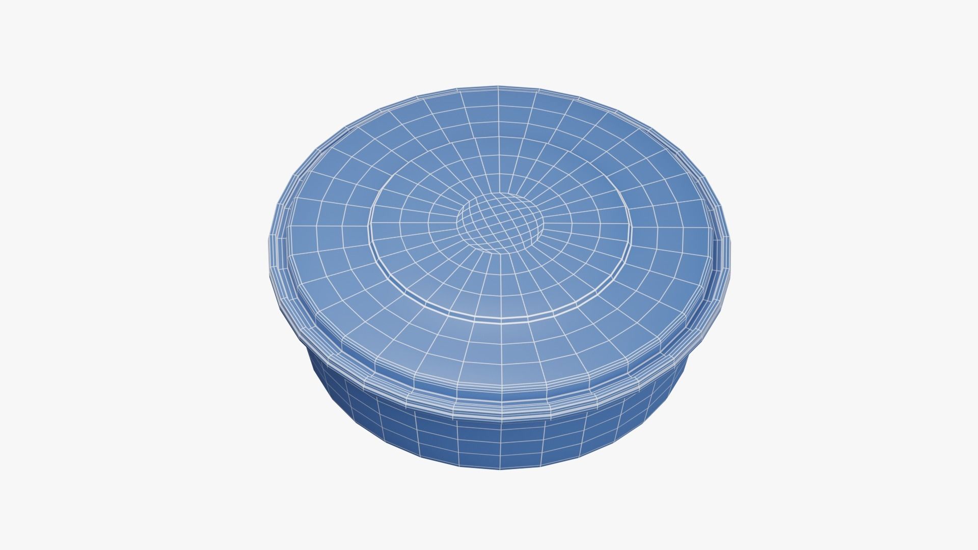 Round Meal prep Container 3 Low-poly 3D model_17