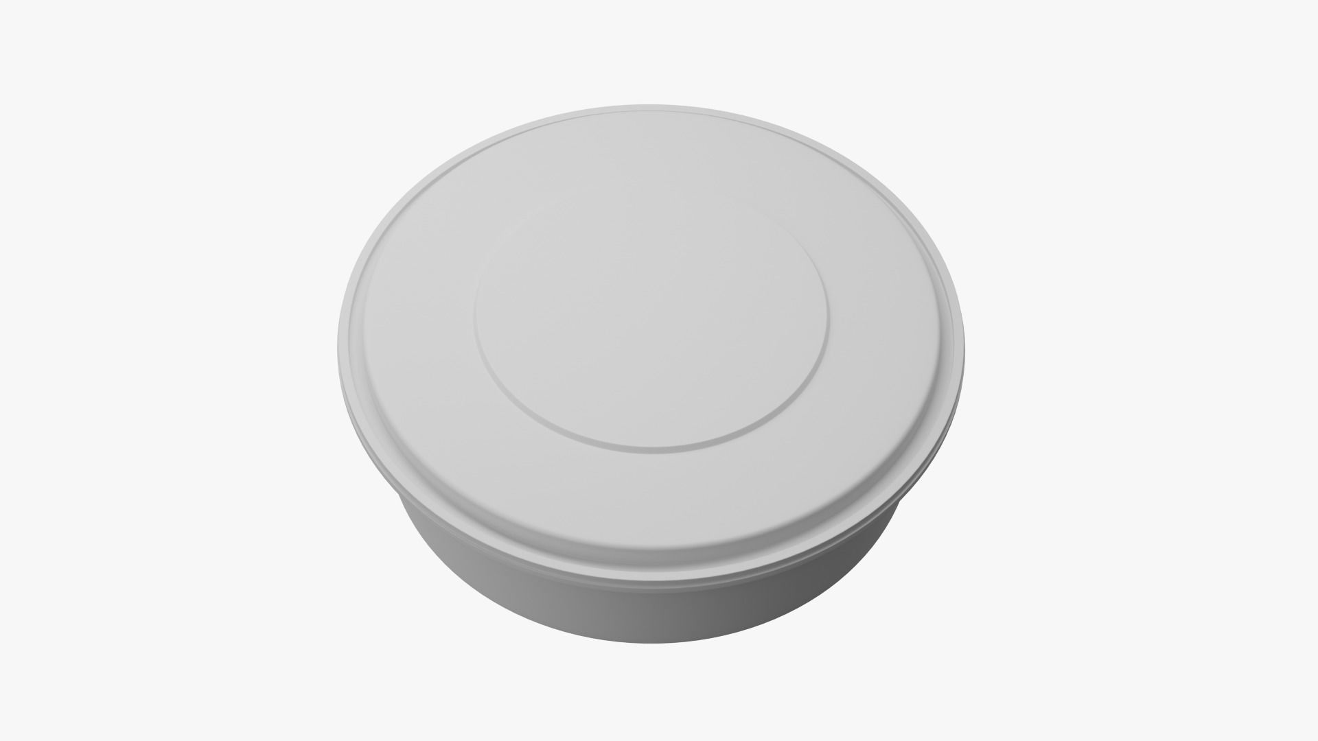 Round Meal prep Container 3 Low-poly 3D model_12