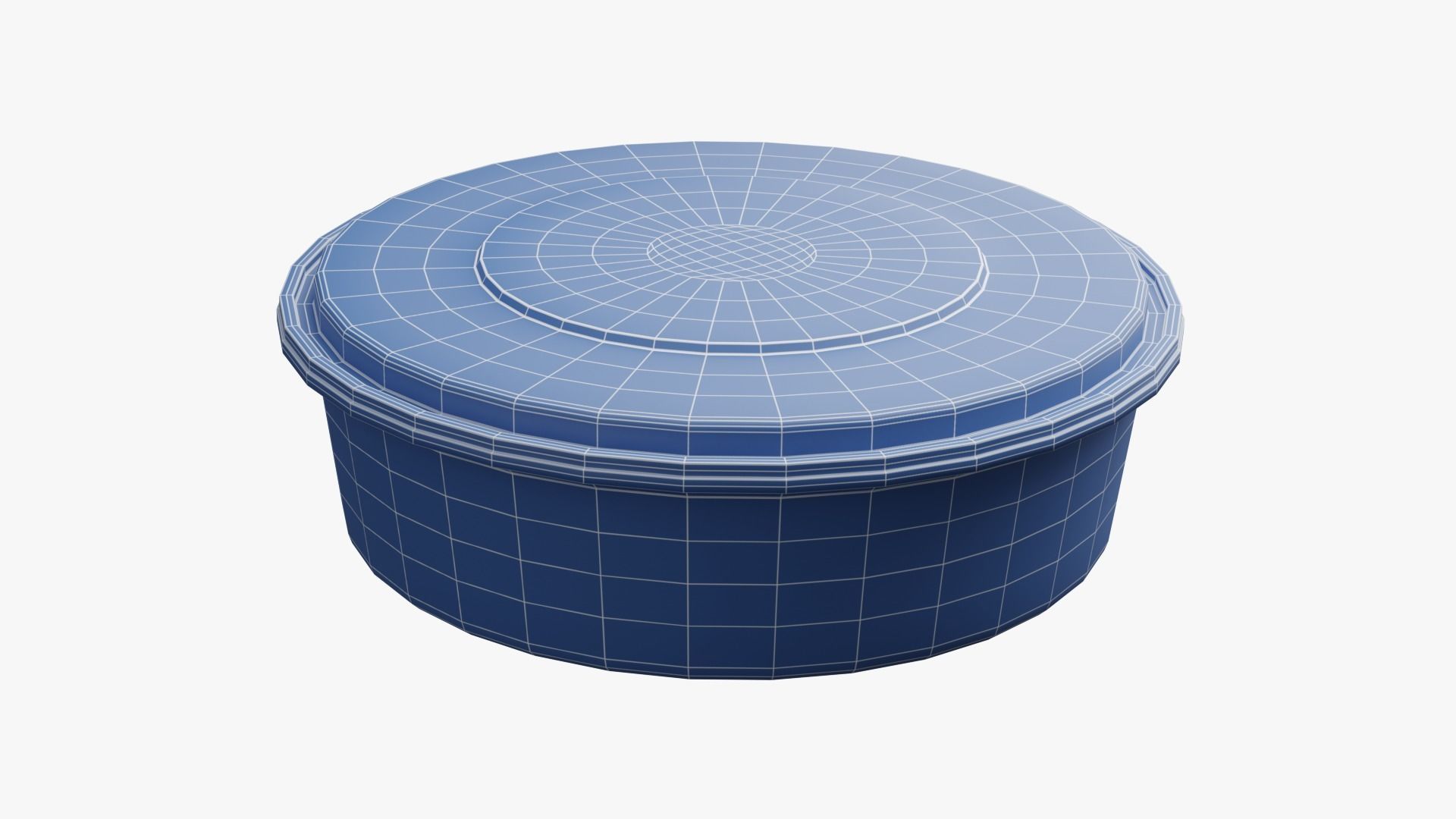 Round Meal prep Container 3 Low-poly 3D model_18