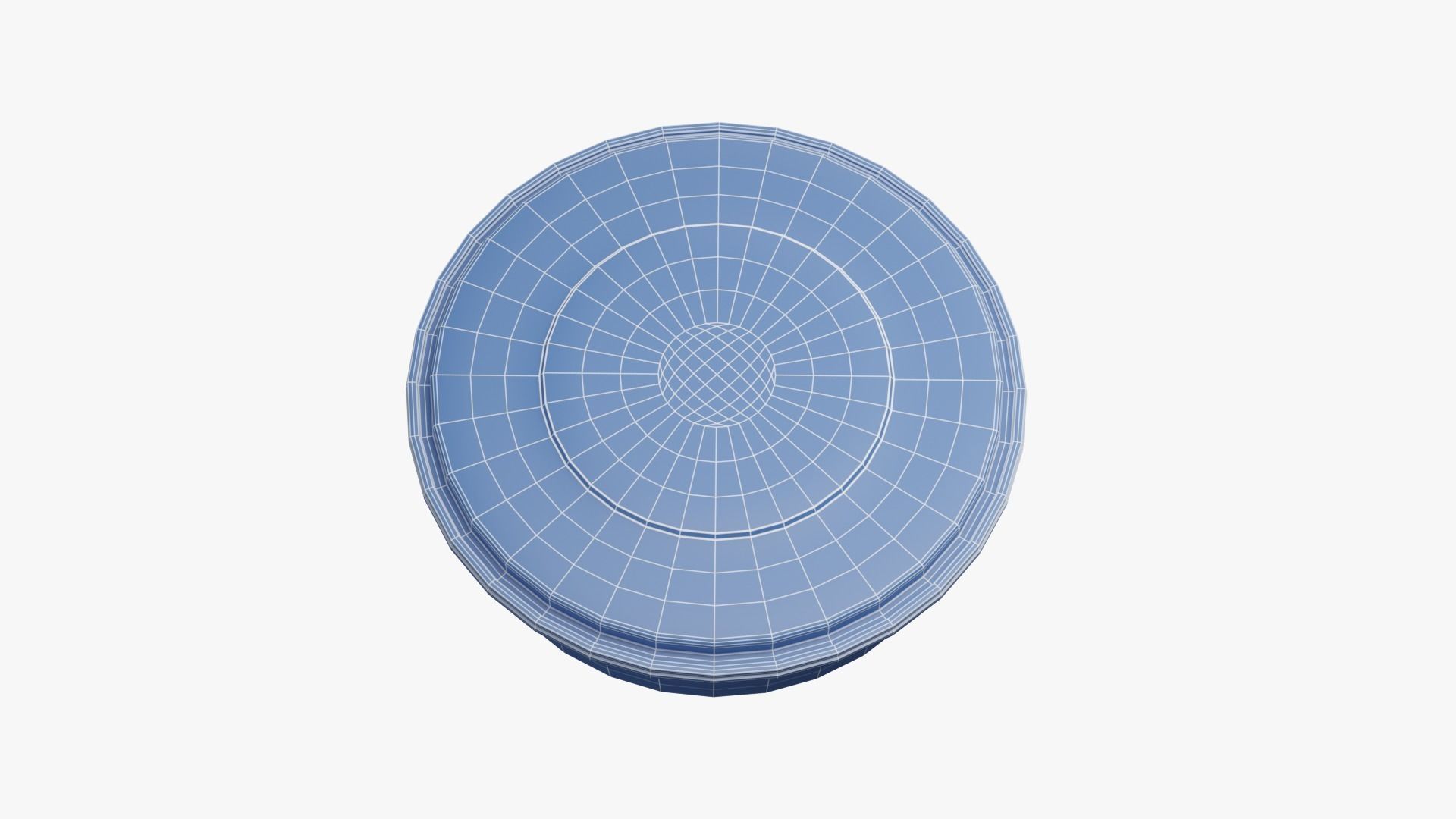 Round Meal prep Container 3 Low-poly 3D model_19