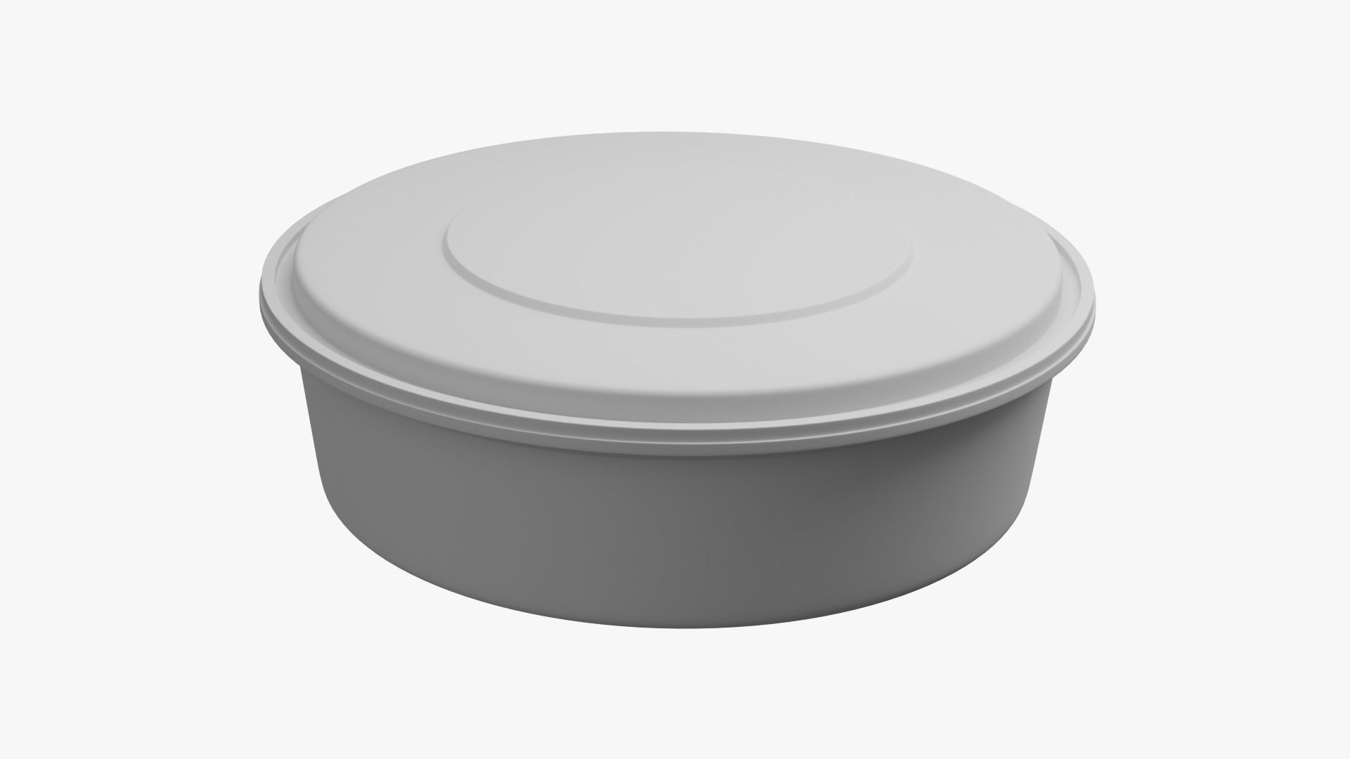 Round Meal prep Container 3 Low-poly 3D model_14