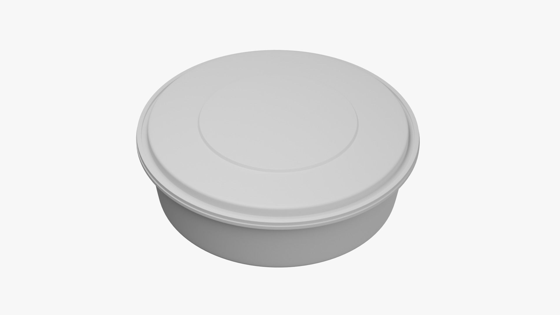Round Meal prep Container 3 Low-poly 3D model_13