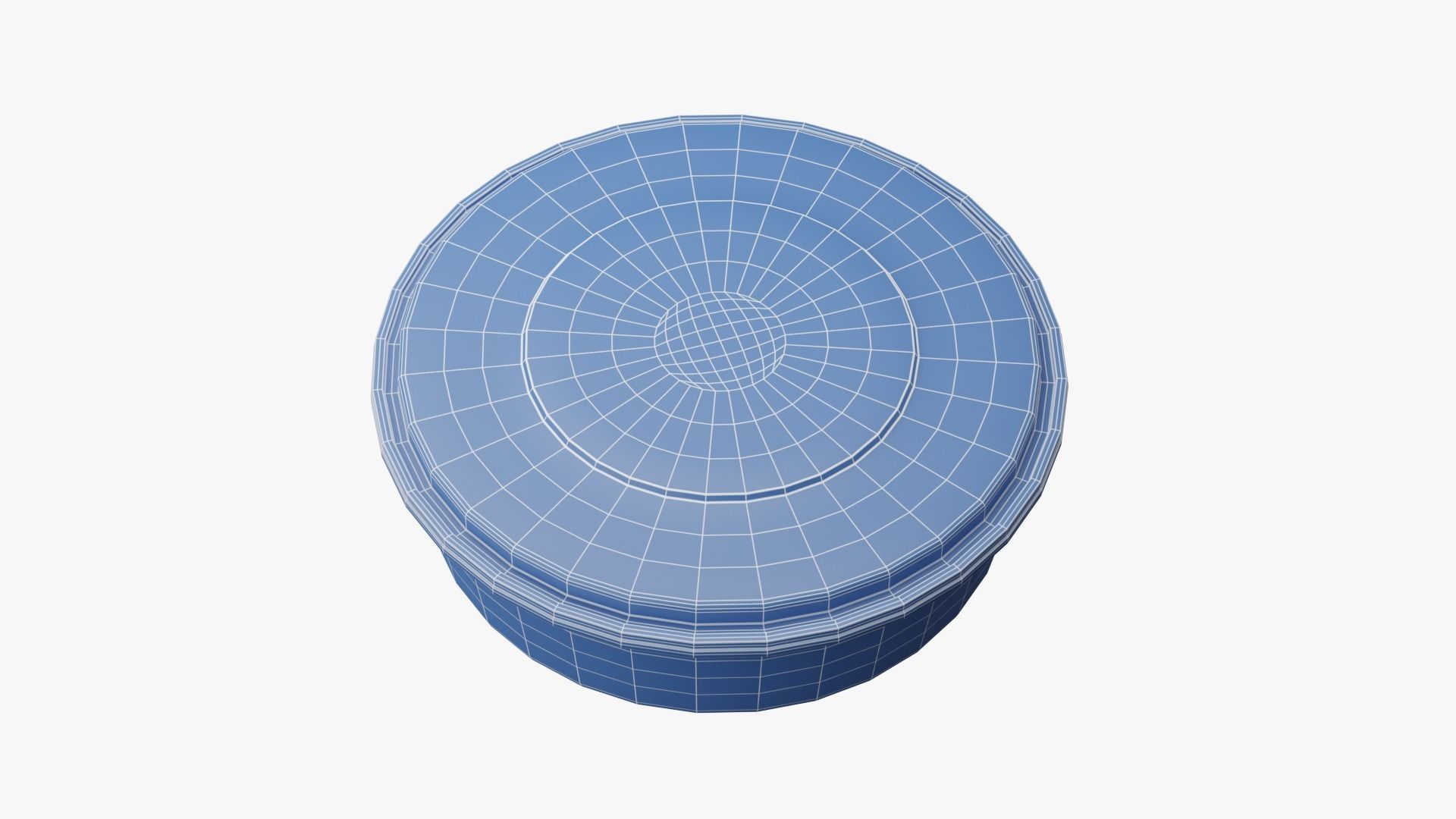 Round Meal prep Container 3 Low-poly 3D model_20