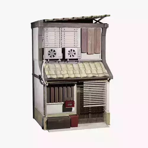 Store model buildings - Low poly realistic Low-poly 3D model