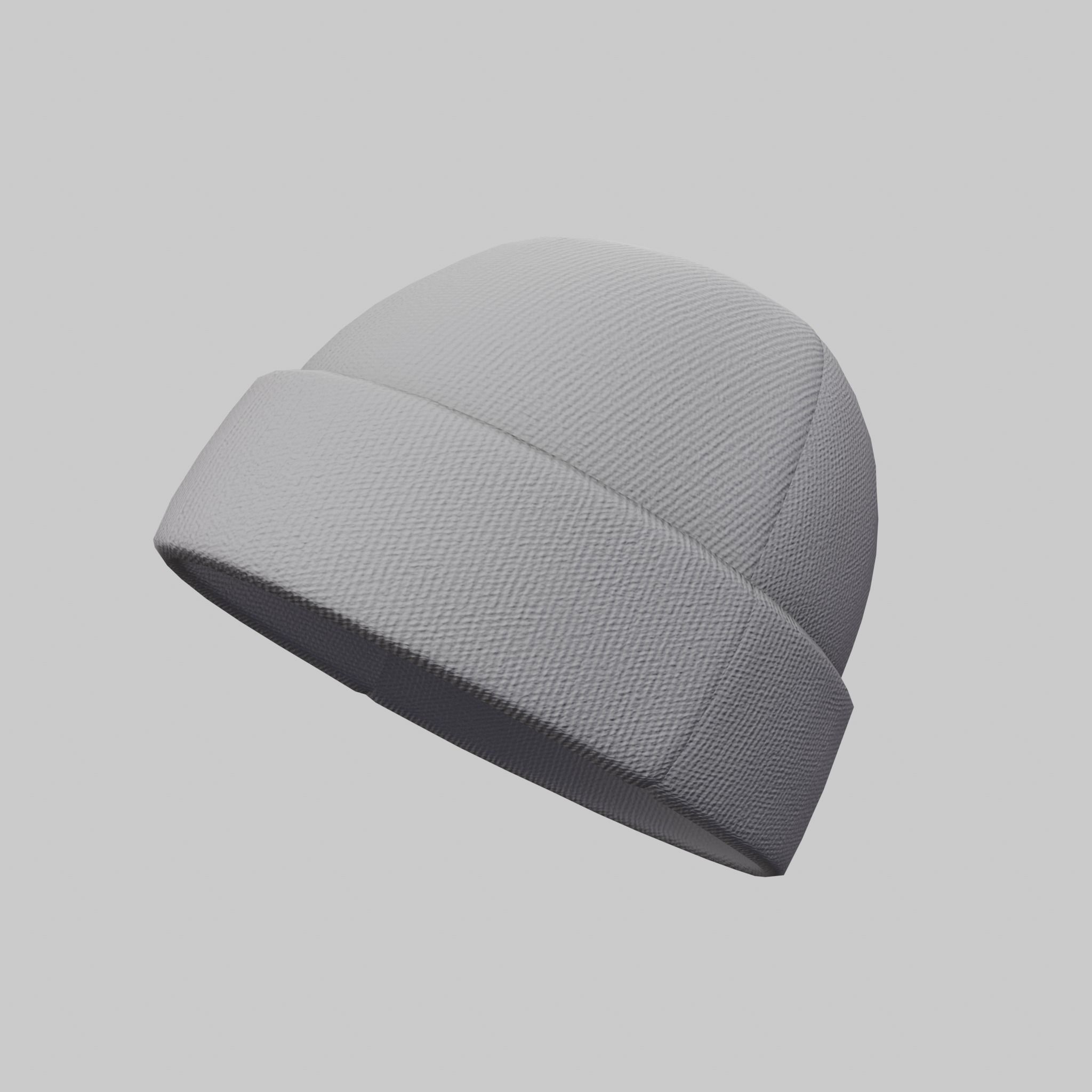 Beanie Hat Winter Worm Wool Hat Black Pink Yellow Unisex Low-poly 3D model_9