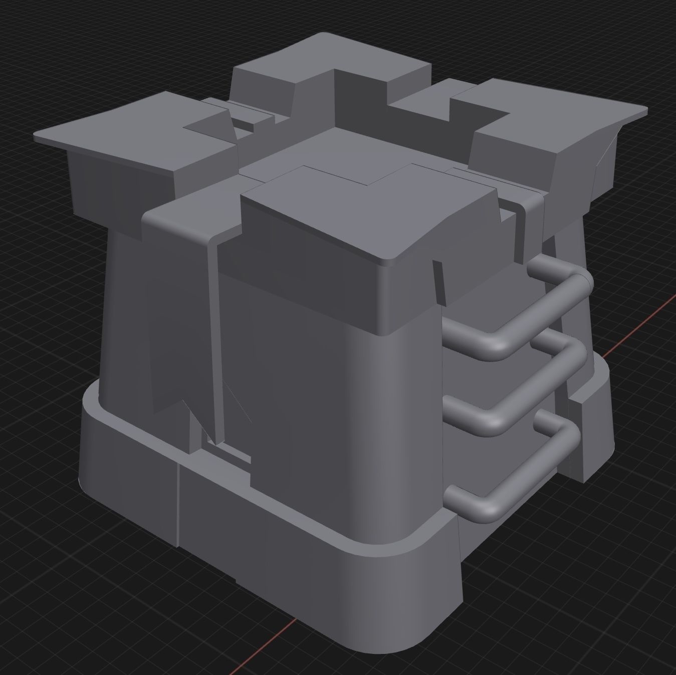 Skin on the tower from Clash Royale from season 28 Free 3D model_3