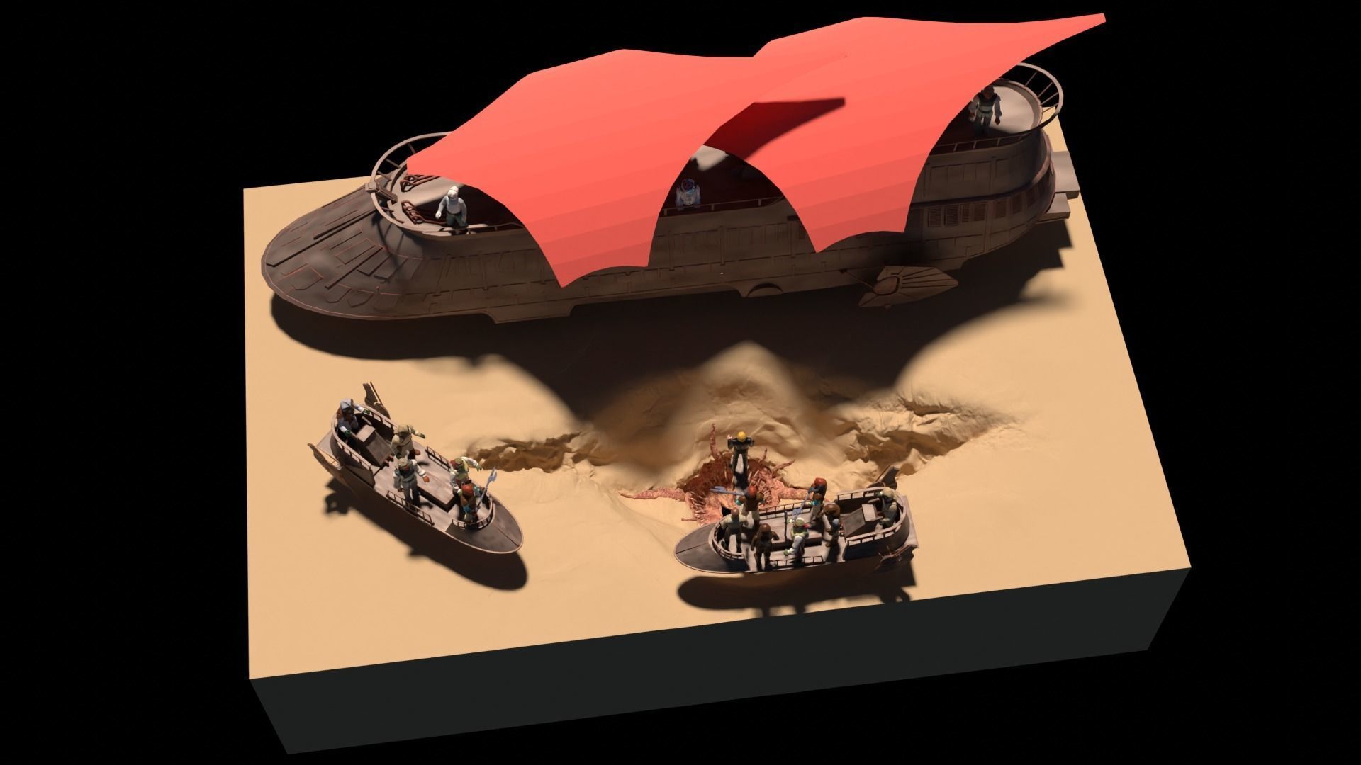 Sarlacc Pit Playset 1 18 Scale For 3 75 Inch Figures 3D Model 3D sarlacc-pit-playset-1-18-scale-for-3-75-inch-figures-3d-model-3d