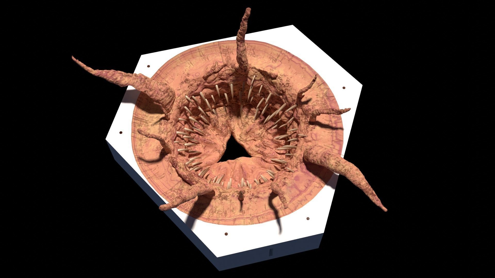 Sarlacc Pit playset 1-18 scale for 3-75 inch figures 3D print model_16
