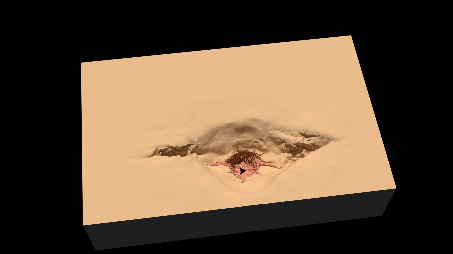 Sarlacc Pit playset 1-18 scale for 3-75 inch figures 3D print model_13