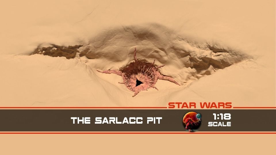 Sarlacc Pit playset 1-18 scale for 3-75 inch figures 3D model 3D ...