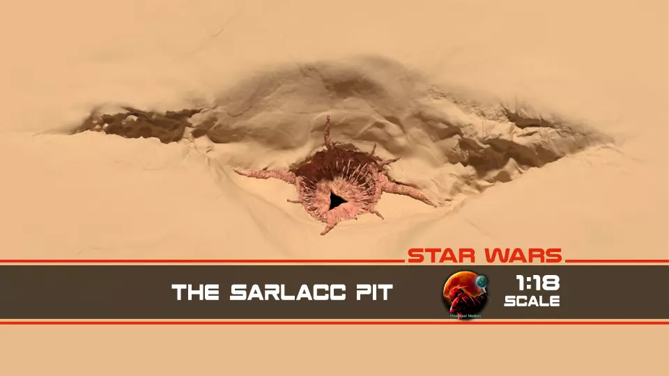 Sarlacc Pit playset 1-18 scale for 3-75 inch figures 3D print model_0