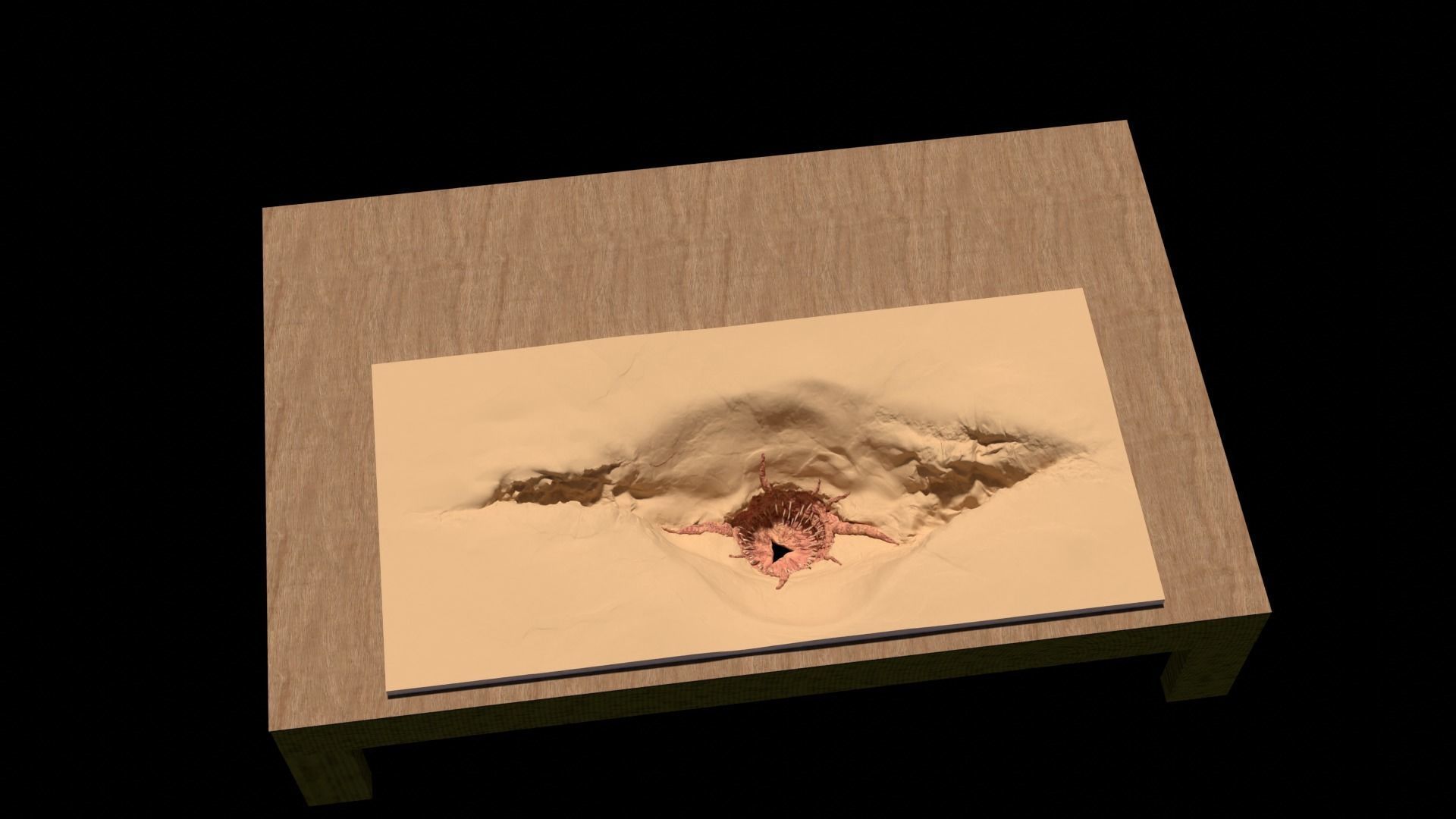 Sarlacc Pit playset 1-18 scale for 3-75 inch figures 3D print model_15