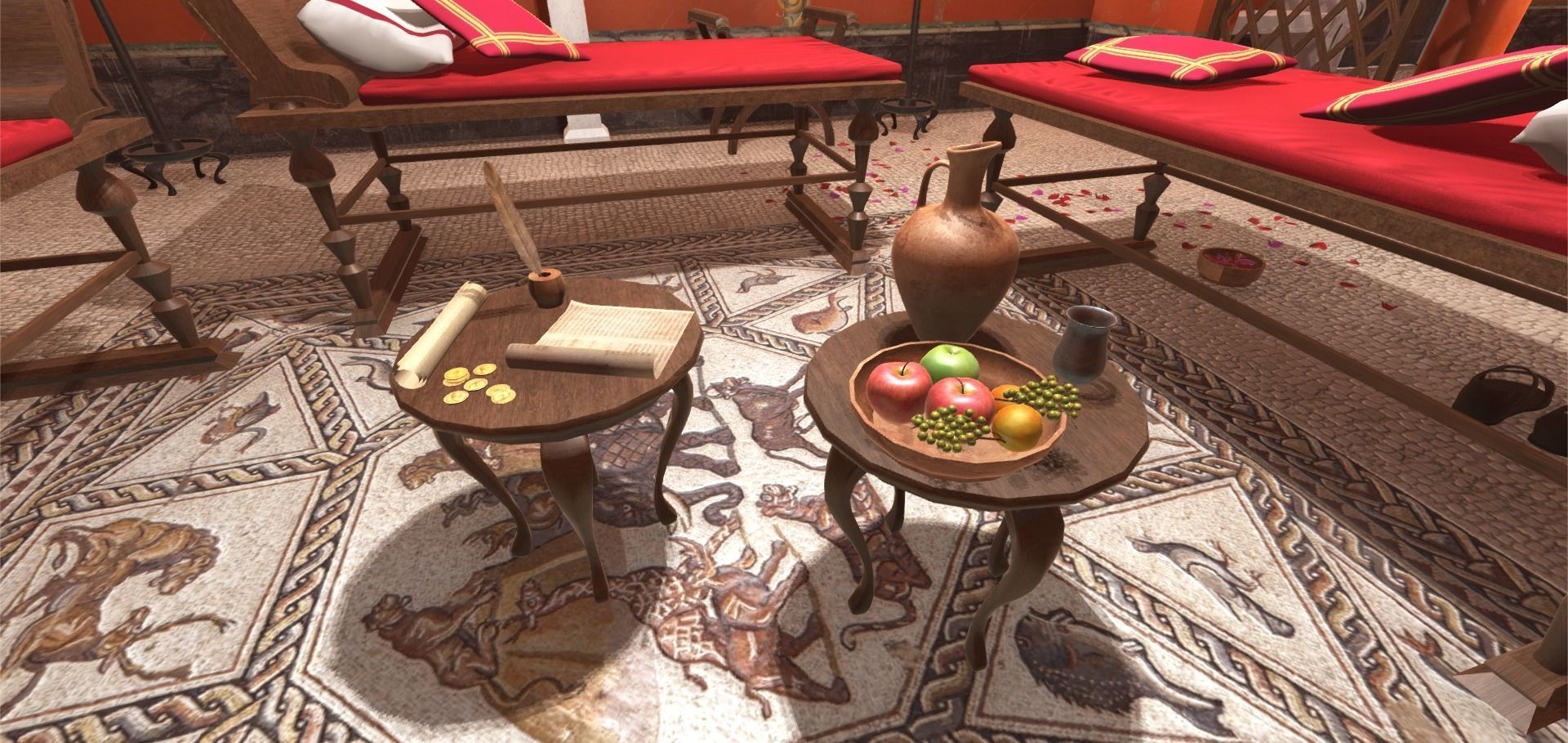 Roman House Interior VR Low-poly 3D model_7