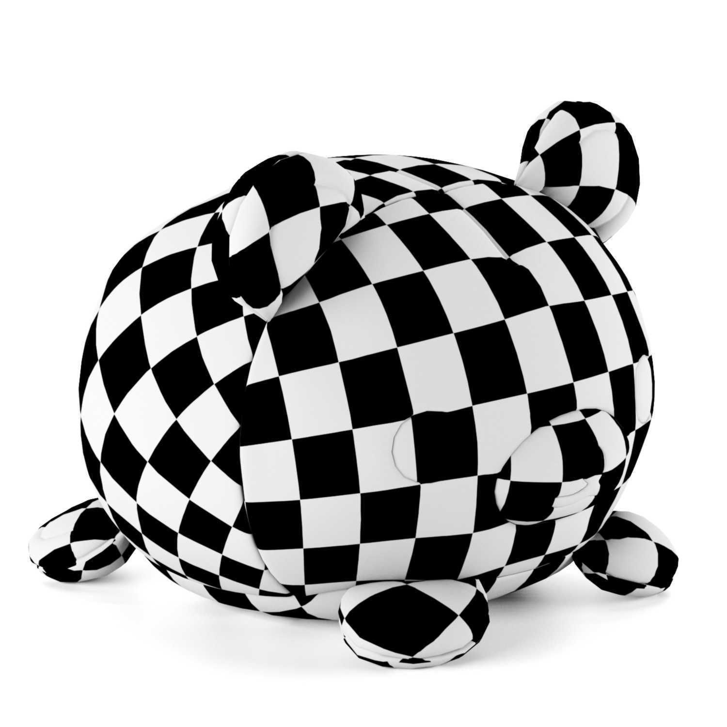 Rilakkuma Mochi Plushie 3D model_4