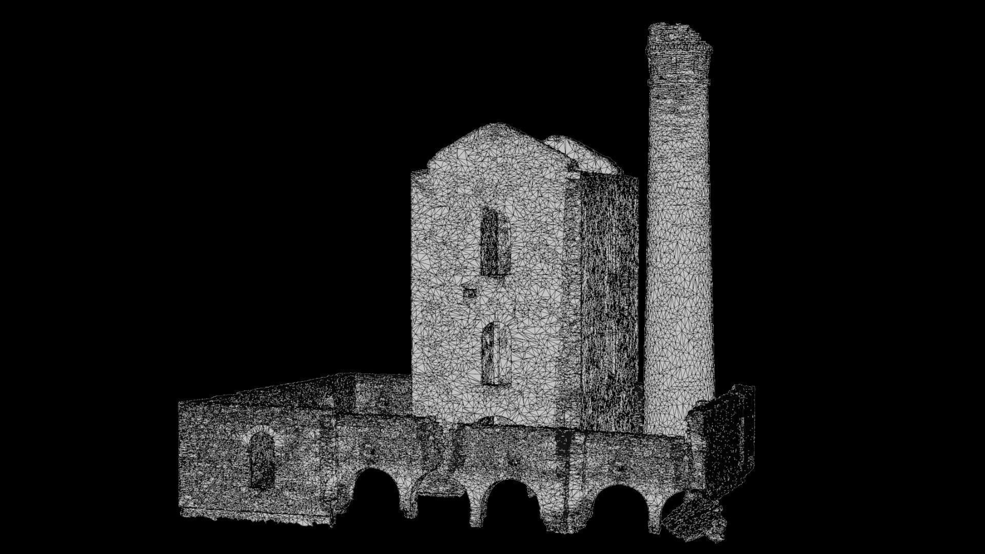 Brick Stone Factory Ruins Set Pbr Scan Low-poly 3D model_2