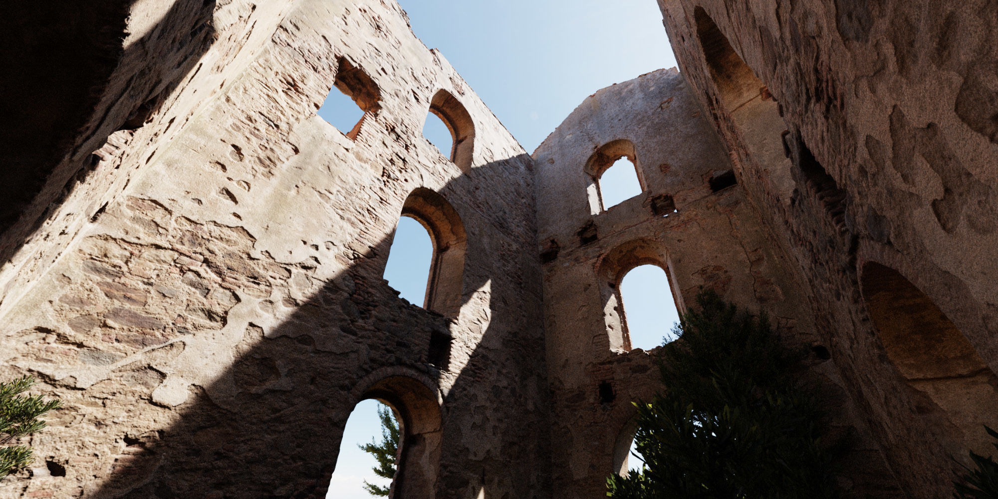 Brick Stone Factory Ruins Set Pbr Scan Low-poly 3D model_4