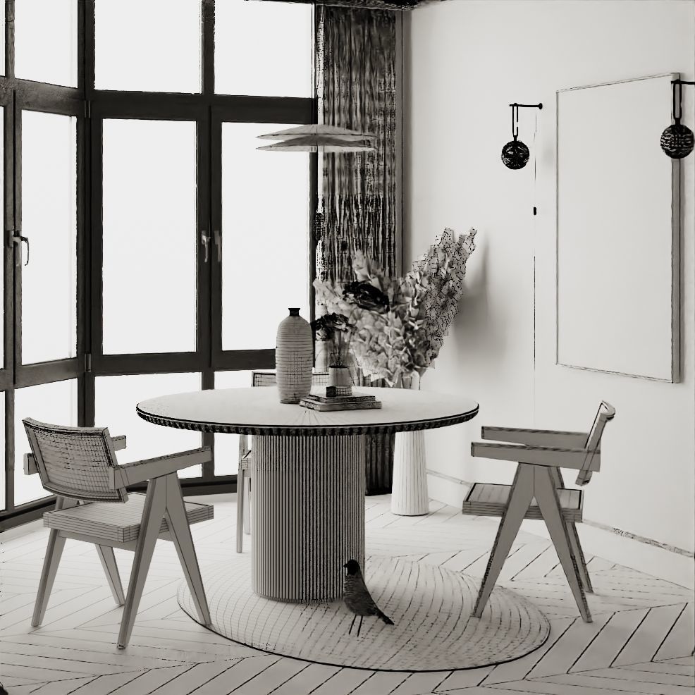 Cozy Livingroom 3D model_7