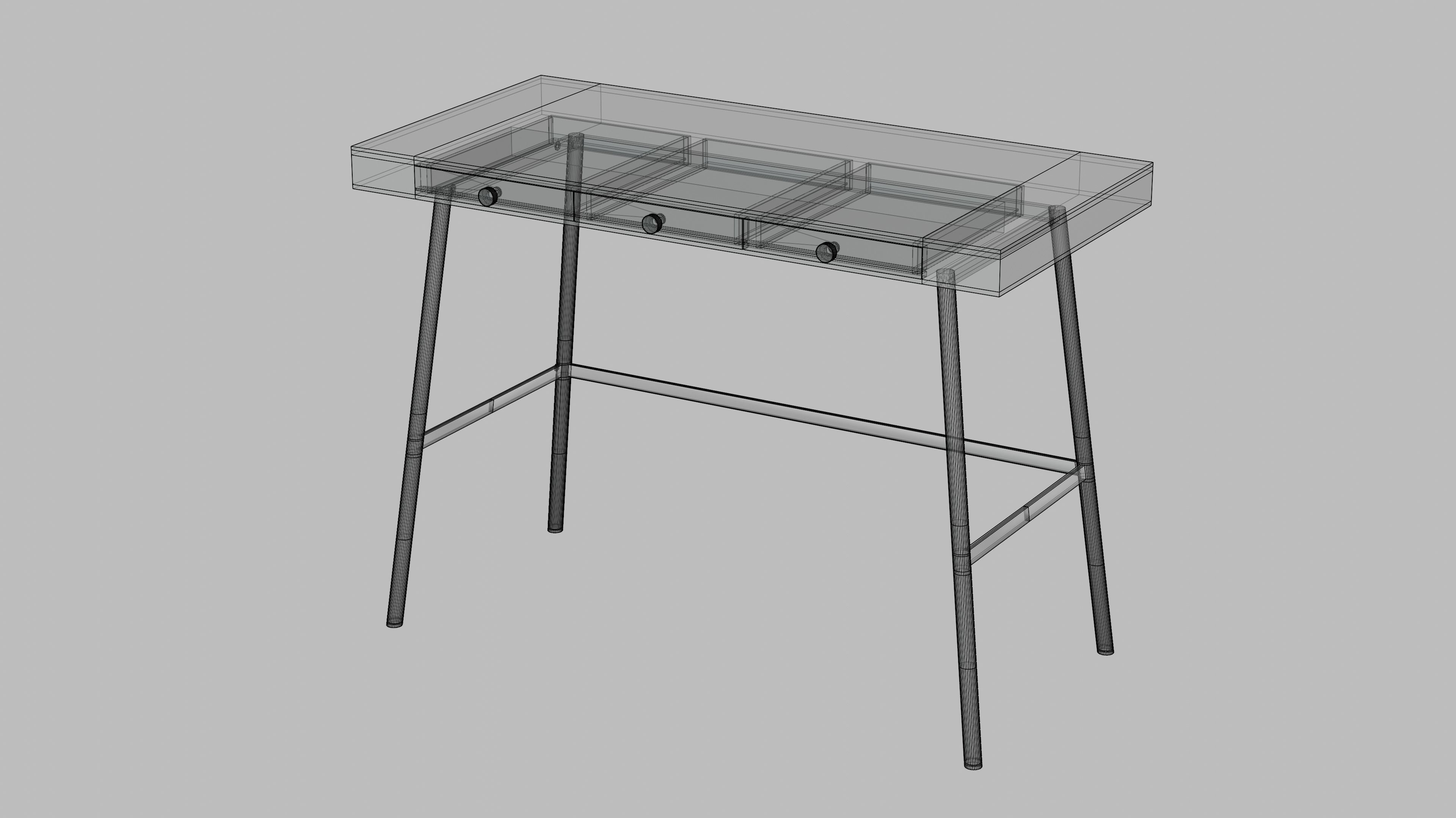 Ikea Lillasen desk free VR / AR / low-poly 3D model | CGTrader