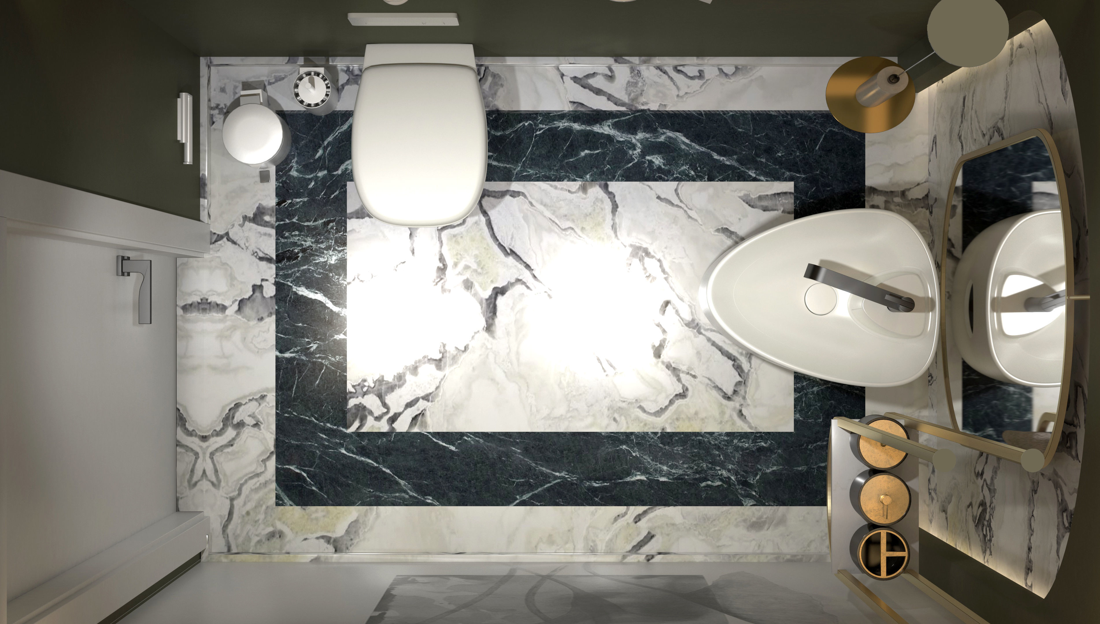 Bathroom Design Modern DV II Villa 3D model_2