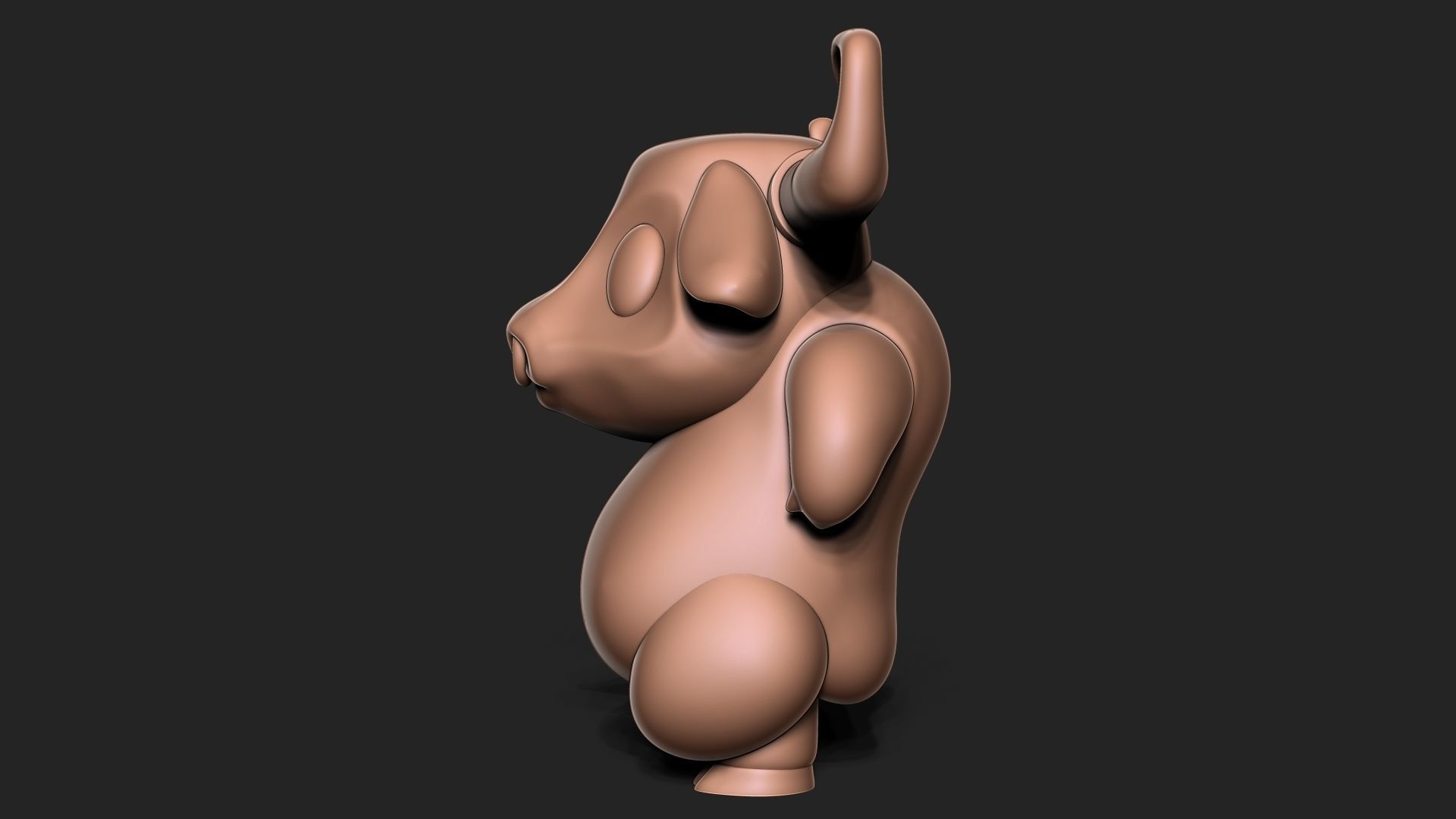 Angry bull 3D print model_8