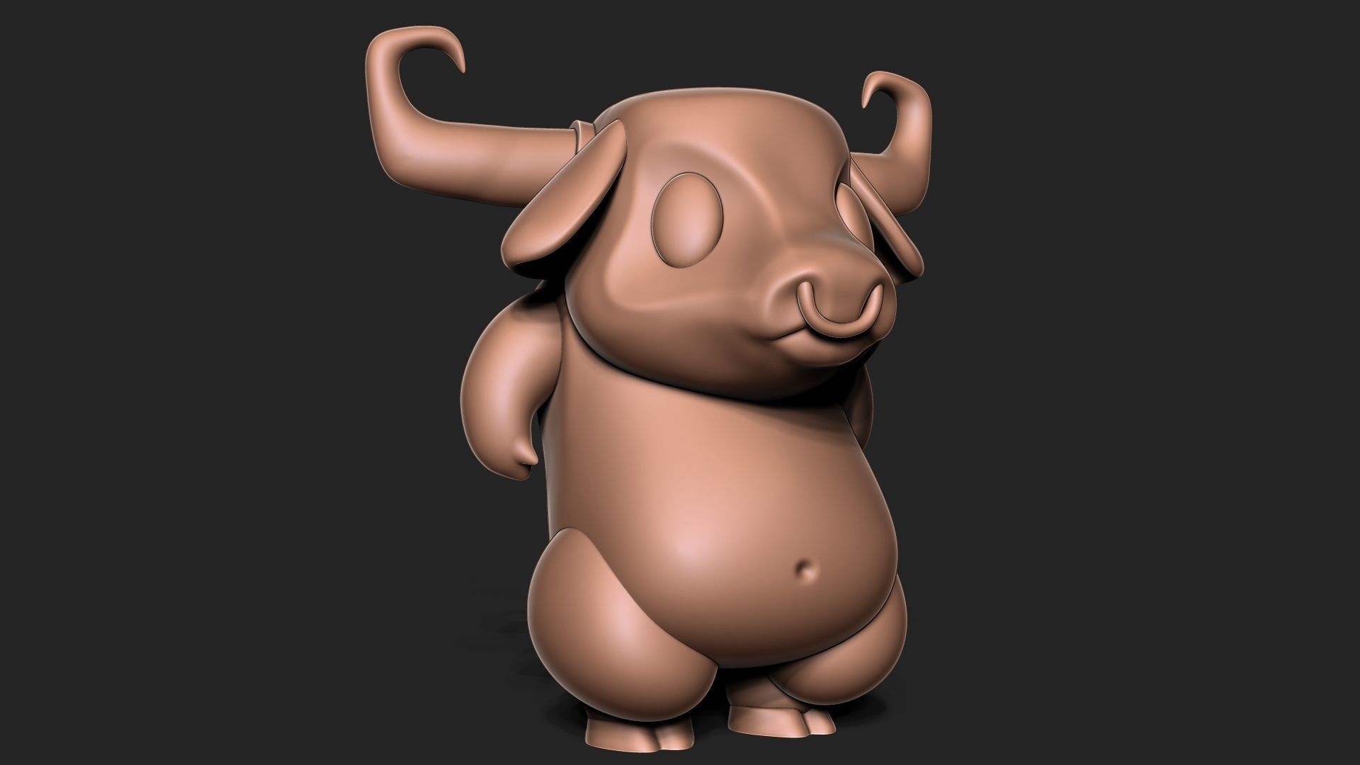 Angry bull 3D print model_1