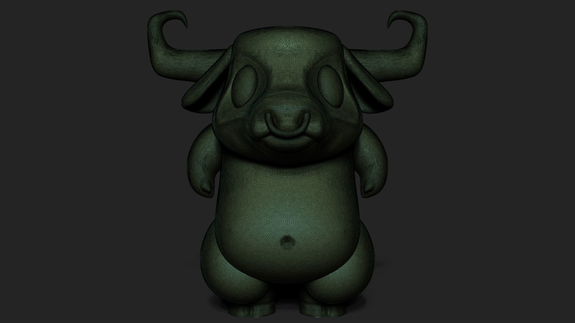 Angry bull 3D print model_10